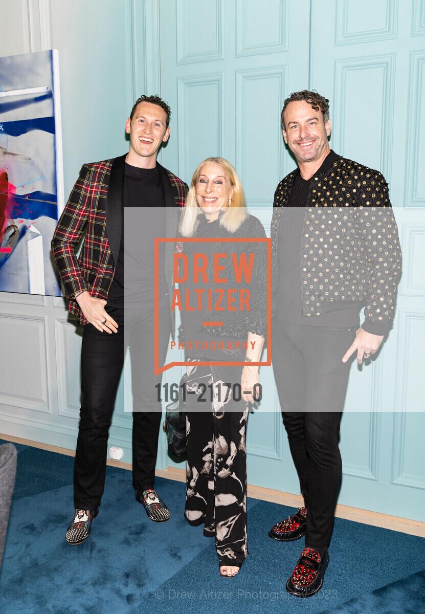 Christopher Lawrie, Betsy Linder, Jarrod Baumann, Patron Preview Party for the 2023 San Francisco Decorator's Showcase, 625 El Camino Del Mar, SF, CA 94121 US. 625 El Camino Del Mar, SF, CA 94121 US, April 27th, 2023, Photo #1161-21170-0 Christopher Lawrie, Betsy Linder, Jarrod Baumann, Photo #1161-21170-0