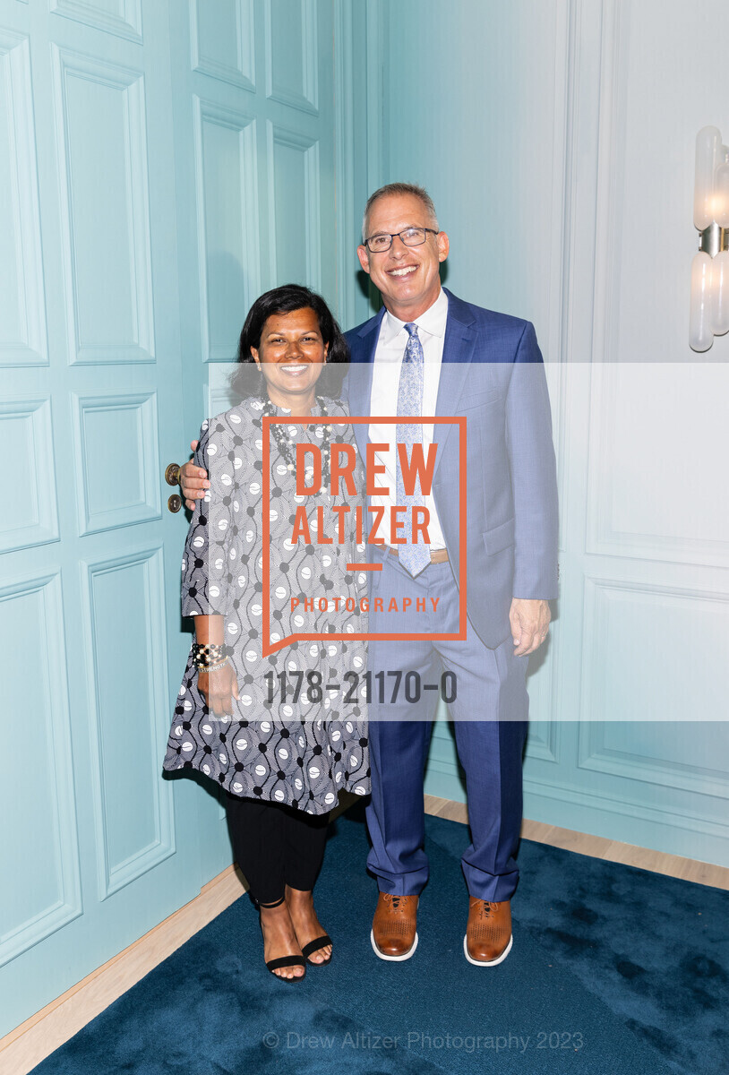 Priyanthi Alahendra, Matt Levinson, Patron Preview Party for the 2023 San Francisco Decorator's Showcase, 625 El Camino Del Mar, SF, CA 94121 US. 625 El Camino Del Mar, SF, CA 94121 US, April 27th, 2023, Photo #1178-21170-0 Priyanthi Alahendra, Matt Levinson, Photo #1178-21170-0