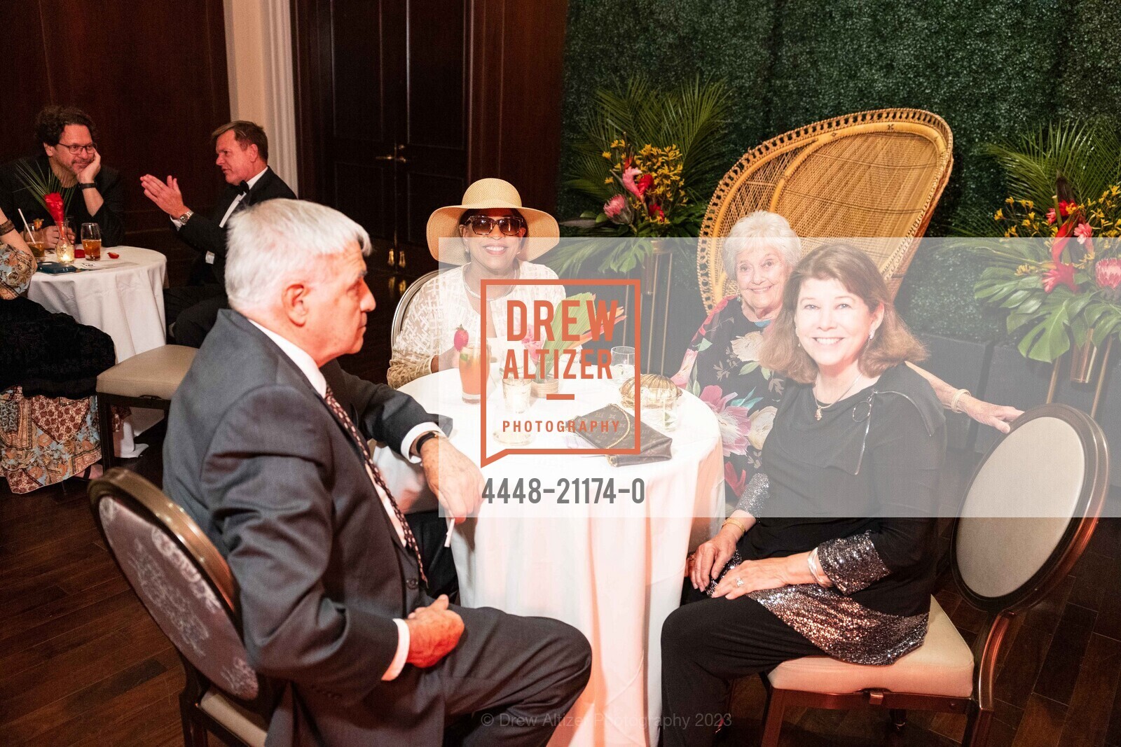 Michael Lazur, Theresa Yarborough-Fields, Shari Ward, Mary Ellen Rockdale, RHYTHMS AND REVELRY benefiting the California Symphony, Claremont Club & Spa. 41 Tunnel Rd, Berkeley, CA 94705 US, April 29th, 2023, Photo #4448-21174-0 Michael Lazur, Theresa Yarborough-Fields, Shari Ward, Mary Ellen Rockdale, Photo #4448-21174-0