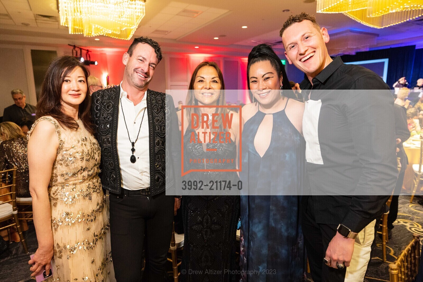 Tiffany Wang, Jarrod Baumann, Susy Sam-Vargas, Stephanie Ng, Christopher Lawrie, RHYTHMS AND REVELRY benefiting the California Symphony, Claremont Club & Spa. 41 Tunnel Rd, Berkeley, CA 94705 US, April 29th, 2023, Photo #3992-21174-0 Tiffany Wang, Jarrod Baumann, Susy Sam-Vargas, Stephanie Ng, Christopher Lawrie, Photo #3992-21174-0