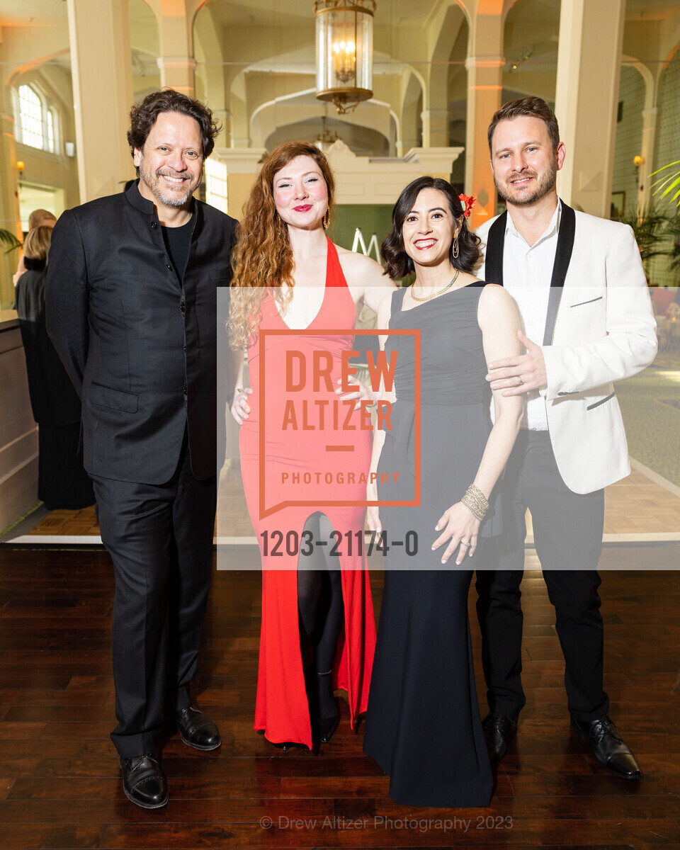 Donato Cabrera, Alexandra Simpson, Lisa Dell, Cory Tiffin, RHYTHMS AND REVELRY benefiting the California Symphony, Claremont Club & Spa. 41 Tunnel Rd, Berkeley, CA 94705 US, April 29th, 2023, Photo #1203-21174-0 Donato Cabrera, Alexandra Simpson, Lisa Dell, Cory Tiffin, Photo #1203-21174-0