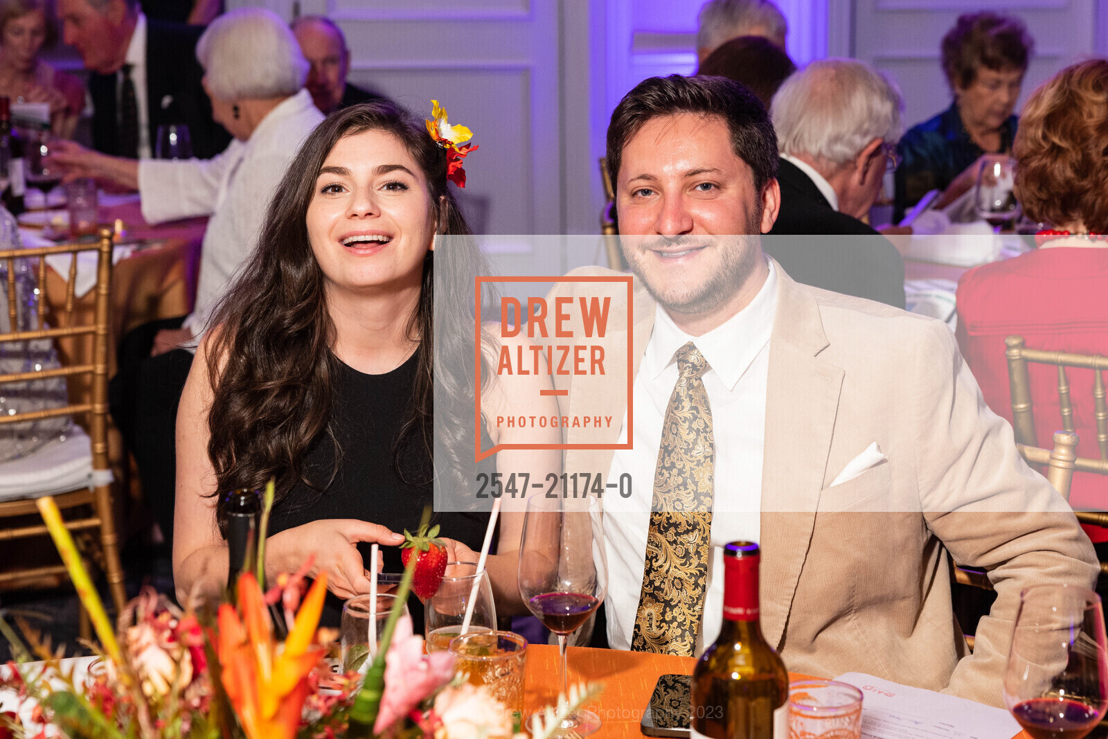 Kate Pease, Ethan Pease, RHYTHMS AND REVELRY benefiting the California Symphony, Claremont Club & Spa. 41 Tunnel Rd, Berkeley, CA 94705 US, April 29th, 2023, Photo #2547-21174-0 Kate Pease, Ethan Pease, Photo #2547-21174-0