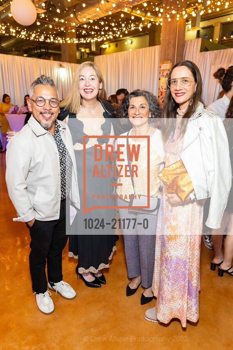 Michael Paulos, Samantha Bergeron, Karen Ortiz, Maya Seely, OUR HOUSE GALA Benefiting The Homeless Prenatal Program, Homeless Prenatal Program. 2500 18th St, SF, CA 94110 US, April 29th, 2023, Photo #1024-21177-0 Michael Paulos, Samantha Bergeron, Karen Ortiz, Maya Seely, Photo #1024-21177-0