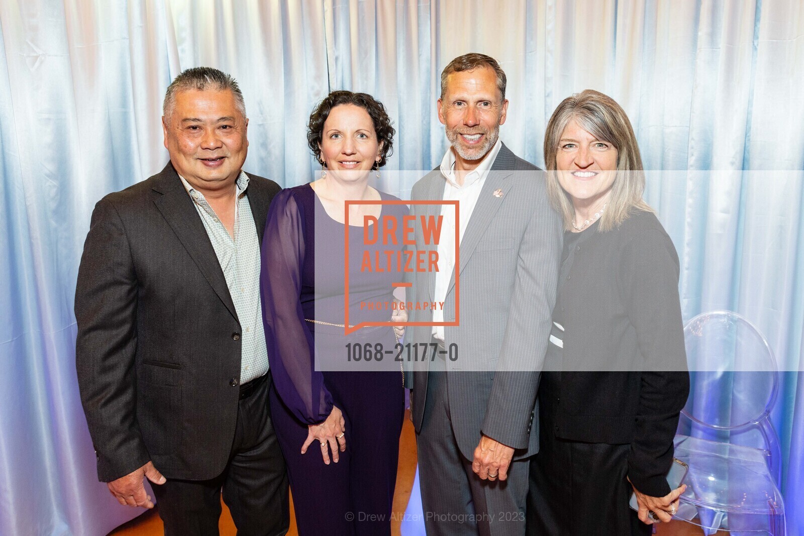 John Wong, Emily Borland, Bill Poppen, Rhonda Poppen, OUR HOUSE GALA Benefiting The Homeless Prenatal Program, Homeless Prenatal Program. 2500 18th St, SF, CA 94110 US, April 29th, 2023, Photo #1068-21177-0 John Wong, Emily Borland, Bill Poppen, Rhonda Poppen, Photo #1068-21177-0