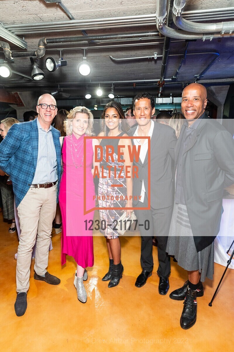 Don Santel, Kelly McGinnis, Sunita Mohanty, Ranah Edelin, Ty Taylor, OUR HOUSE GALA Benefiting The Homeless Prenatal Program, Homeless Prenatal Program. 2500 18th St, SF, CA 94110 US, April 29th, 2023, Photo #1230-21177-0 Don Santel, Kelly McGinnis, Sunita Mohanty, Ranah Edelin, Ty Taylor, Photo #1230-21177-0