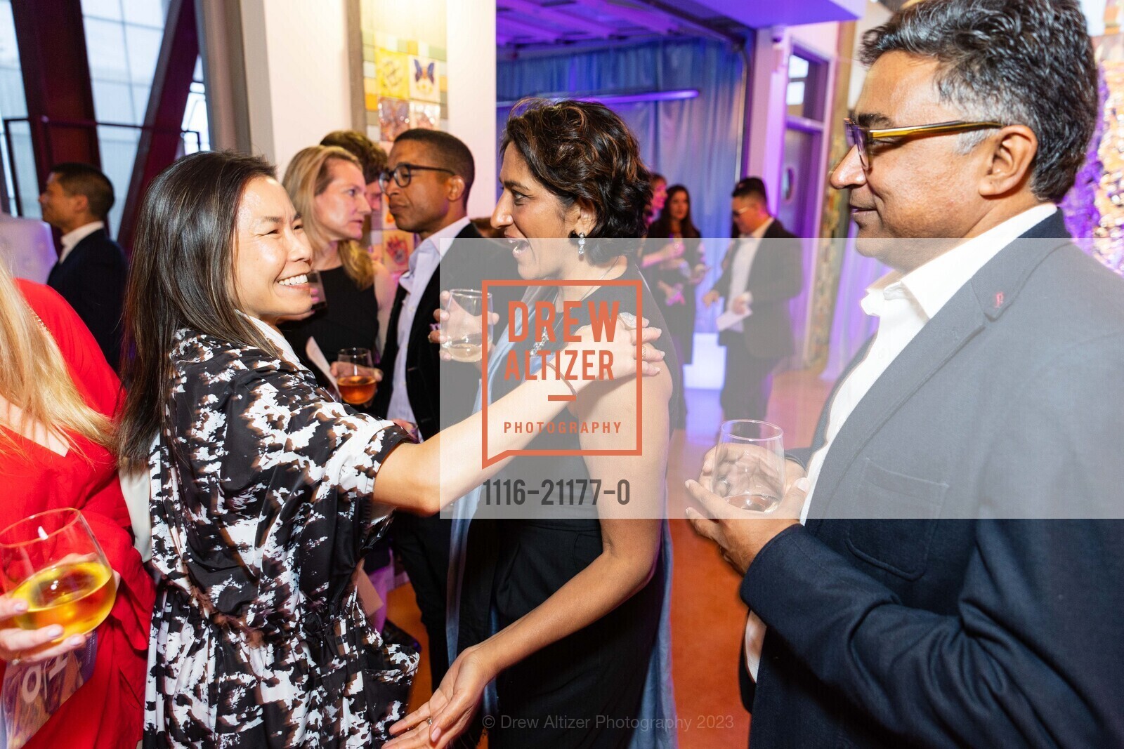 Tina Chang, Arpana Vidyarthi, Rajiv Ramanathan, OUR HOUSE GALA Benefiting The Homeless Prenatal Program, Homeless Prenatal Program. 2500 18th St, SF, CA 94110 US, April 29th, 2023, Photo #1116-21177-0 Tina Chang, Arpana Vidyarthi, Rajiv Ramanathan, Photo #1116-21177-0