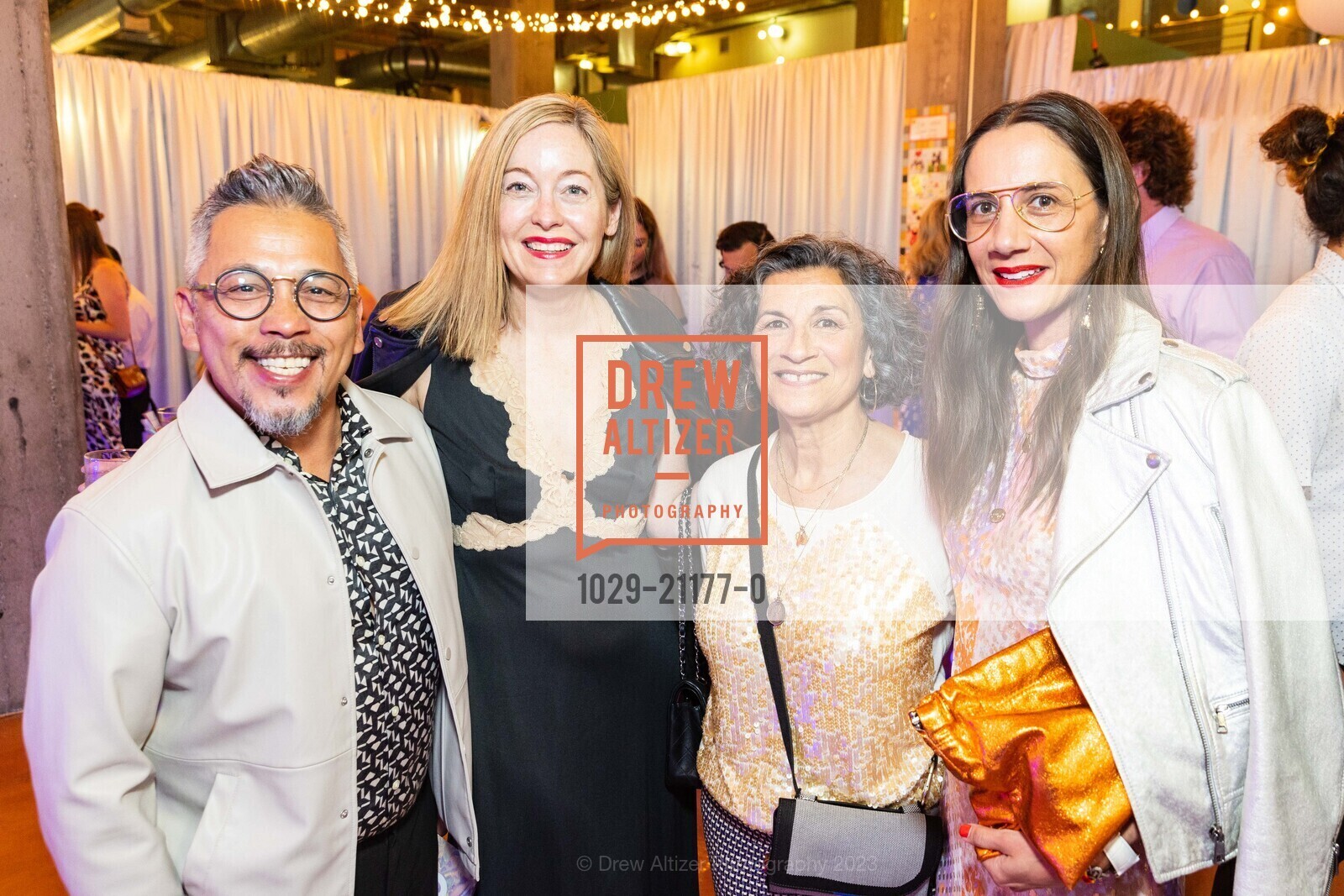 Michael Paulos, Samantha Bergeron, Karen Ortiz, Maya Seely, OUR HOUSE GALA Benefiting The Homeless Prenatal Program, Homeless Prenatal Program. 2500 18th St, SF, CA 94110 US, April 29th, 2023, Photo #1029-21177-0 Michael Paulos, Samantha Bergeron, Karen Ortiz, Maya Seely, Photo #1029-21177-0