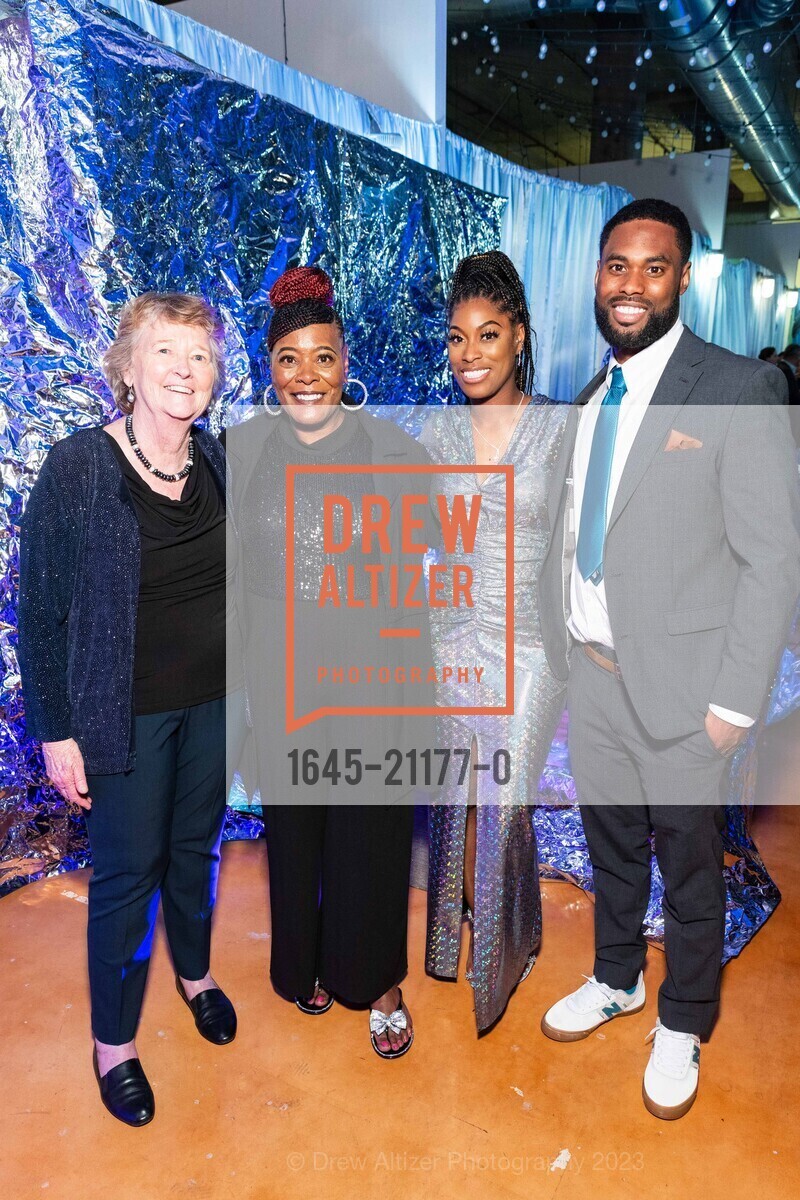Martha Ryan, Shelley Eskridge, Shellena Eskridge, Deleon Eskridge, OUR HOUSE GALA Benefiting The Homeless Prenatal Program, Homeless Prenatal Program. 2500 18th St, SF, CA 94110 US, April 29th, 2023, Photo #1645-21177-0 Martha Ryan, Shelley Eskridge, Shellena Eskridge, Deleon Eskridge, Photo #1645-21177-0
