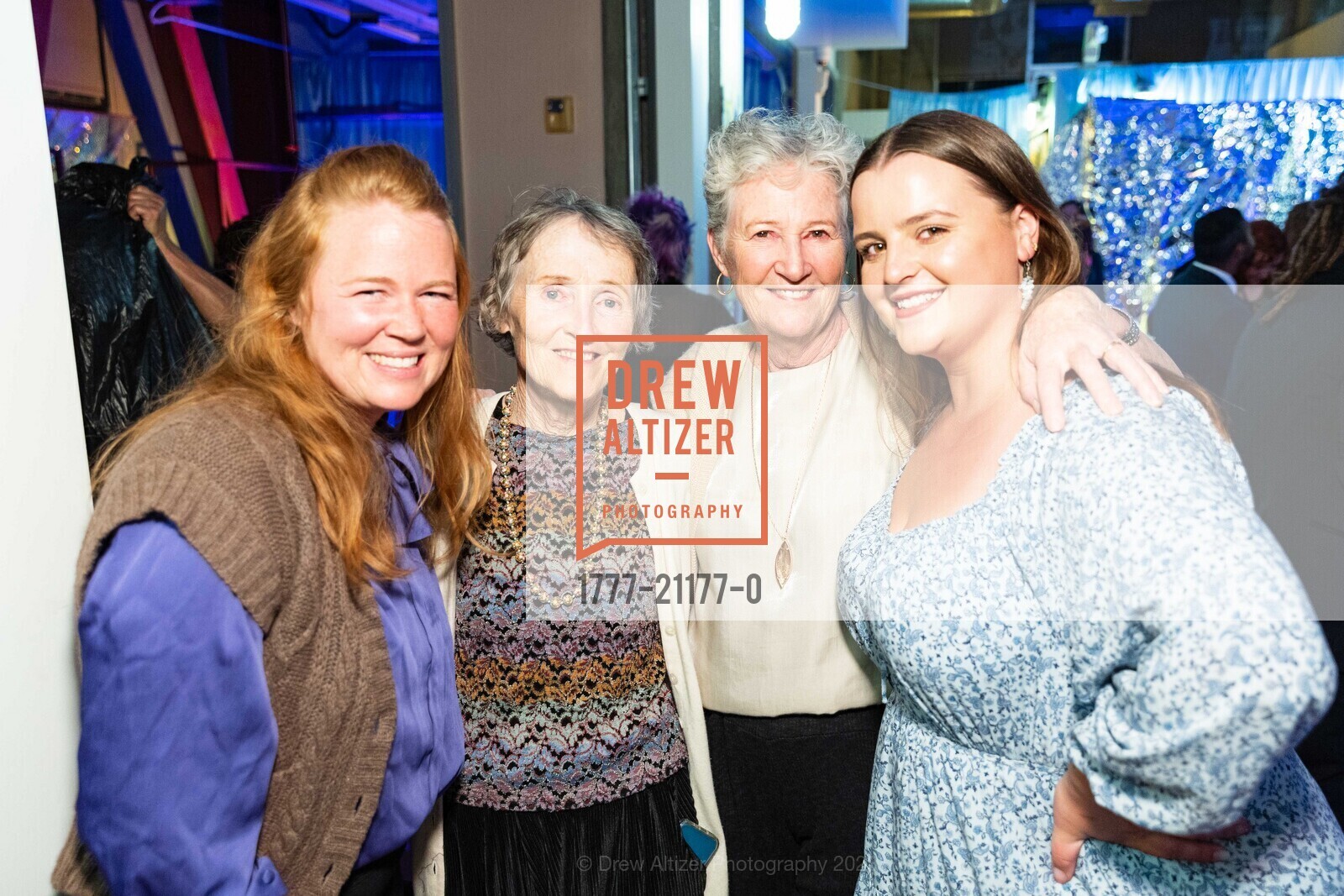 Lizzy Ryan, Ellie Ryan, Eileen Ryan, Emma McDonald, OUR HOUSE GALA Benefiting The Homeless Prenatal Program, Homeless Prenatal Program. 2500 18th St, SF, CA 94110 US, April 29th, 2023, Photo #1777-21177-0 Lizzy Ryan, Ellie Ryan, Eileen Ryan, Emma McDonald, Photo #1777-21177-0