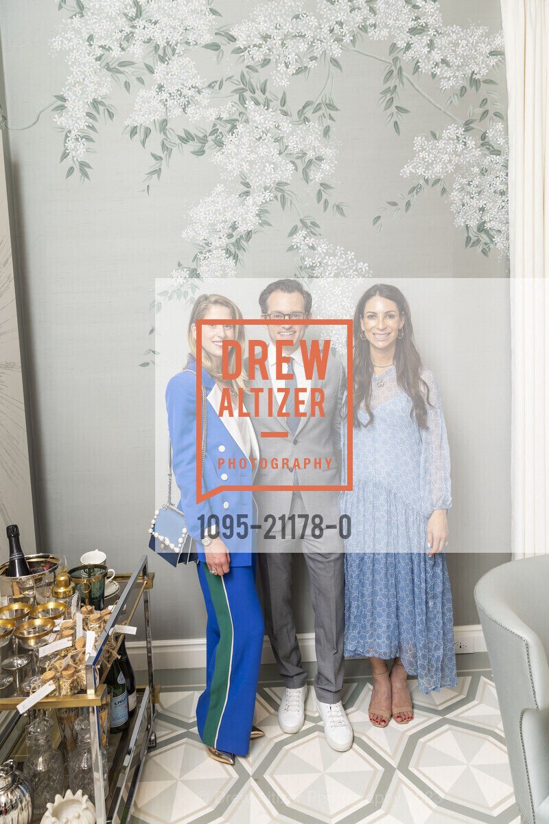 Maxine Rafael, Justin Rafael, Dina Goldstone, Opening Night for the 2023 San Francisco Decorator's Showcase, 625 El Camino Del Mar (in Sea Cliff neighborhood) @ 625 El Camino Del Mar, SF, CA 94121 US. 625 El Camino Del Mar (in Sea Cliff neighborhood) @ 625 El Camino Del Mar, SF, CA 94121 US, April 28th, 2023, Photo #1095-21178-0 Maxine Rafael, Justin Rafael, Dina Goldstone, Photo #1095-21178-0