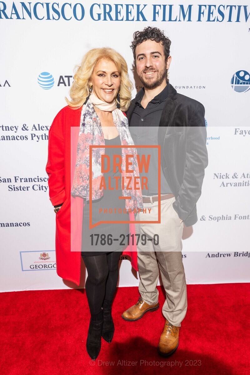 Maria Frangos, Panos Frangos, SF Greek Film Festival Closing Night, 600 The Embarcadero, Screening Room. Delaney St, April 30th, 2023, Photo #1786-21179-0 Maria Frangos, Panos Frangos, Photo #1786-21179-0