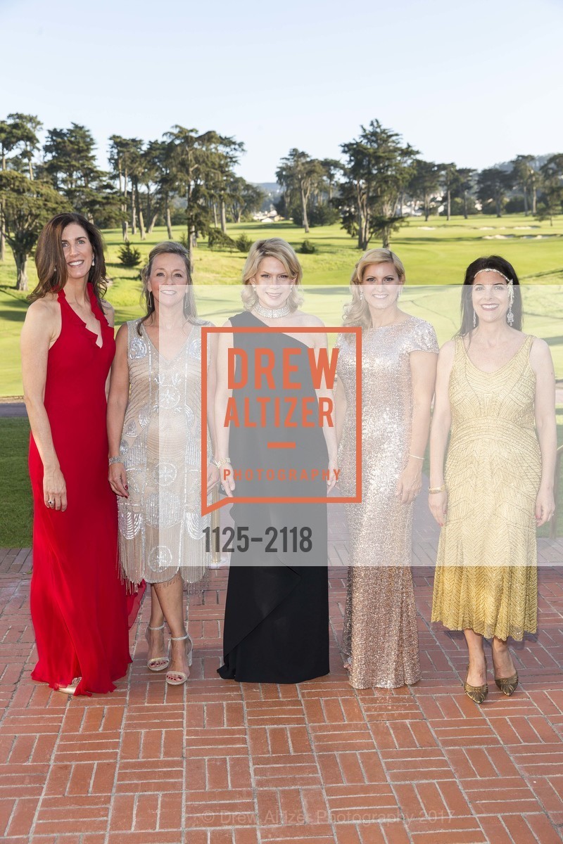 Elizabeth Duff, Candace Savoie, Ariane Trimuschat, Courtney Selfridge, Carol Malouf Atkeson, Puttin' On the Ritz ~ Annual Gala of the Hillsborough Auxiliary to Peninsula Family Service, The California Golf Club of San Francisco. 844 West Orange Ave., South San Francisco, CA, April 29th, 2017, Photo #1125-2118 Elizabeth Duff, Candace Savoie, Ariane Trimuschat, Courtney Selfridge, Carol Malouf Atkeson, Photo #1125-2118
