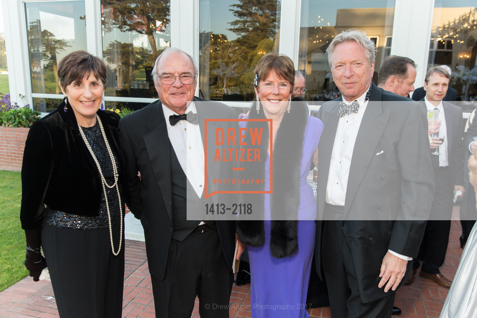 Betsy Pace, John Flynn, Jill Flynn, Bill Pace, Puttin' On the Ritz ~ Annual Gala of the Hillsborough Auxiliary to Peninsula Family Service, The California Golf Club of San Francisco. 844 West Orange Ave., South San Francisco, CA, April 29th, 2017, Photo #1413-2118 Betsy Pace, John Flynn, Jill Flynn, Bill Pace, Photo #1413-2118