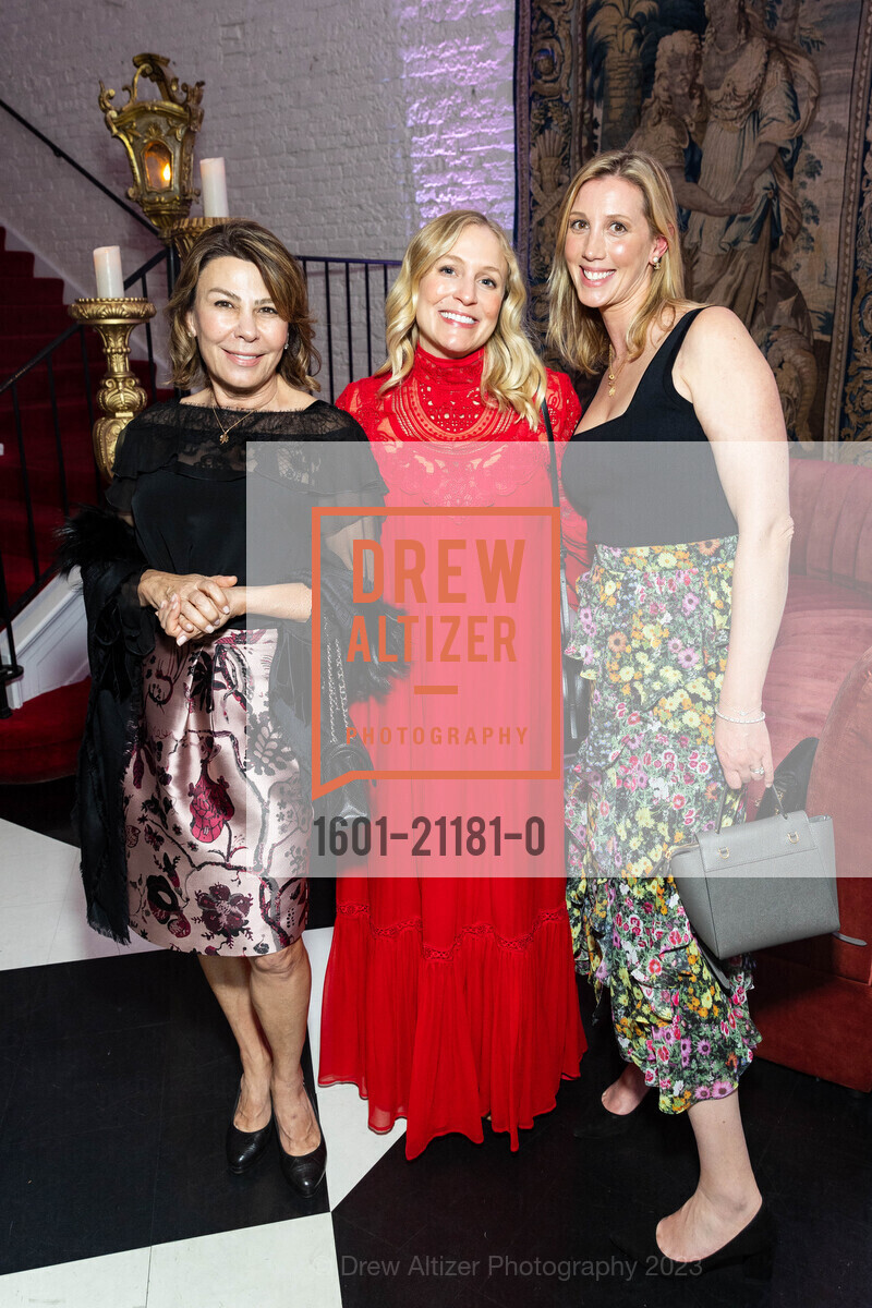 Simi Chehrazi, Emily Millman, Ellie Bingham, SF Opera Fashion Show Reception 2023, Villa Taverna @ 27 Hotaling Pl, SF, CA 94111 US. Villa Taverna @ 27 Hotaling Pl, SF, CA 94111 US, May 3rd, 2023, Photo #1601-21181-0 Simi Chehrazi, Emily Millman, Ellie Bingham, Photo #1601-21181-0