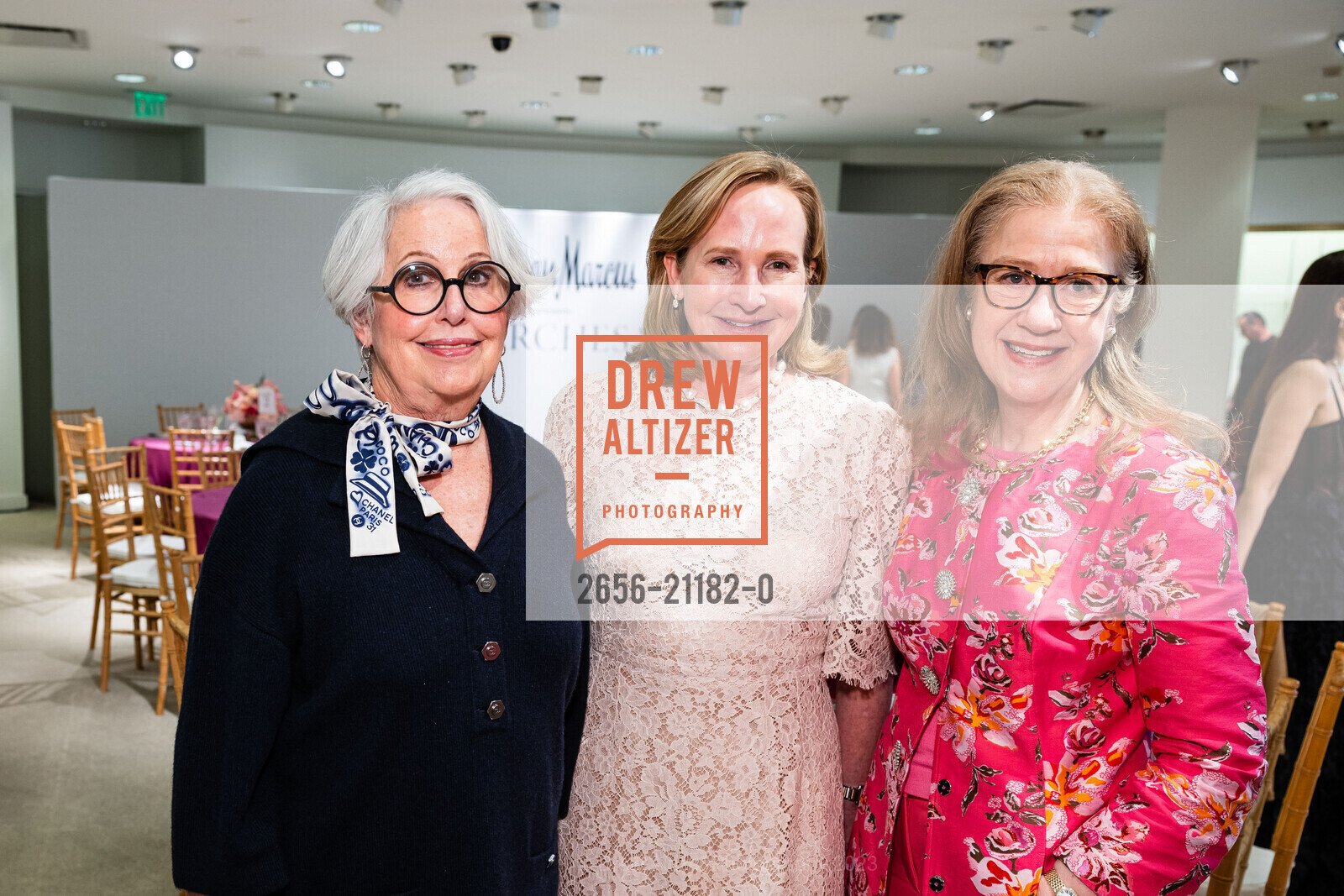 Karen Kubin, Anne Pedrero, Carol Benz, SF Opera Fashion Show and Luncheon 2023, Nemain Marcus Union Square @ 150 Stockton St, SF, CA 94108 US. Nemain Marcus Union Square @ 150 Stockton St, SF, CA 94108 US, May 4th, 2023, Photo #2656-21182-0 Karen Kubin, Anne Pedrero, Carol Benz, Photo #2656-21182-0