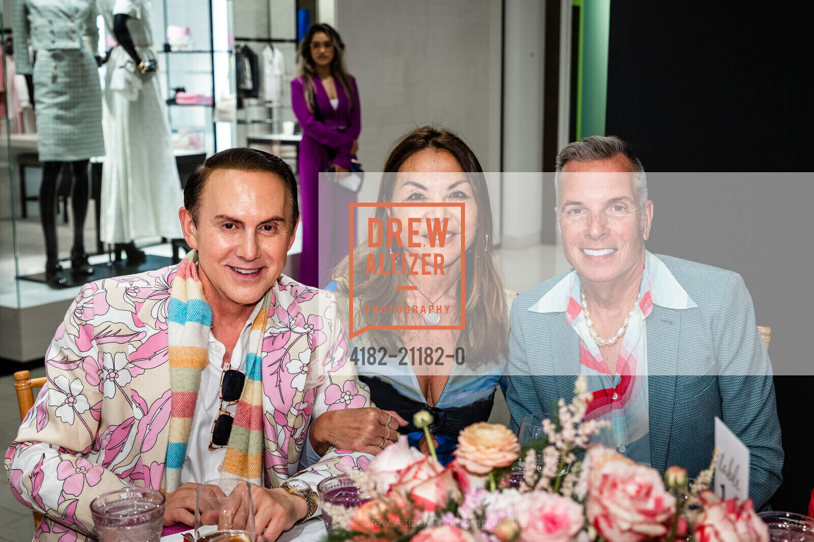 Joel Goodrich, Susy Sam-Vargas, Roman Gronkowski, SF Opera Fashion Show and Luncheon 2023, Nemain Marcus Union Square @ 150 Stockton St, SF, CA 94108 US. Nemain Marcus Union Square @ 150 Stockton St, SF, CA 94108 US, May 4th, 2023, Photo #4182-21182-0 Joel Goodrich, Susy Sam-Vargas, Roman Gronkowski, Photo #4182-21182-0