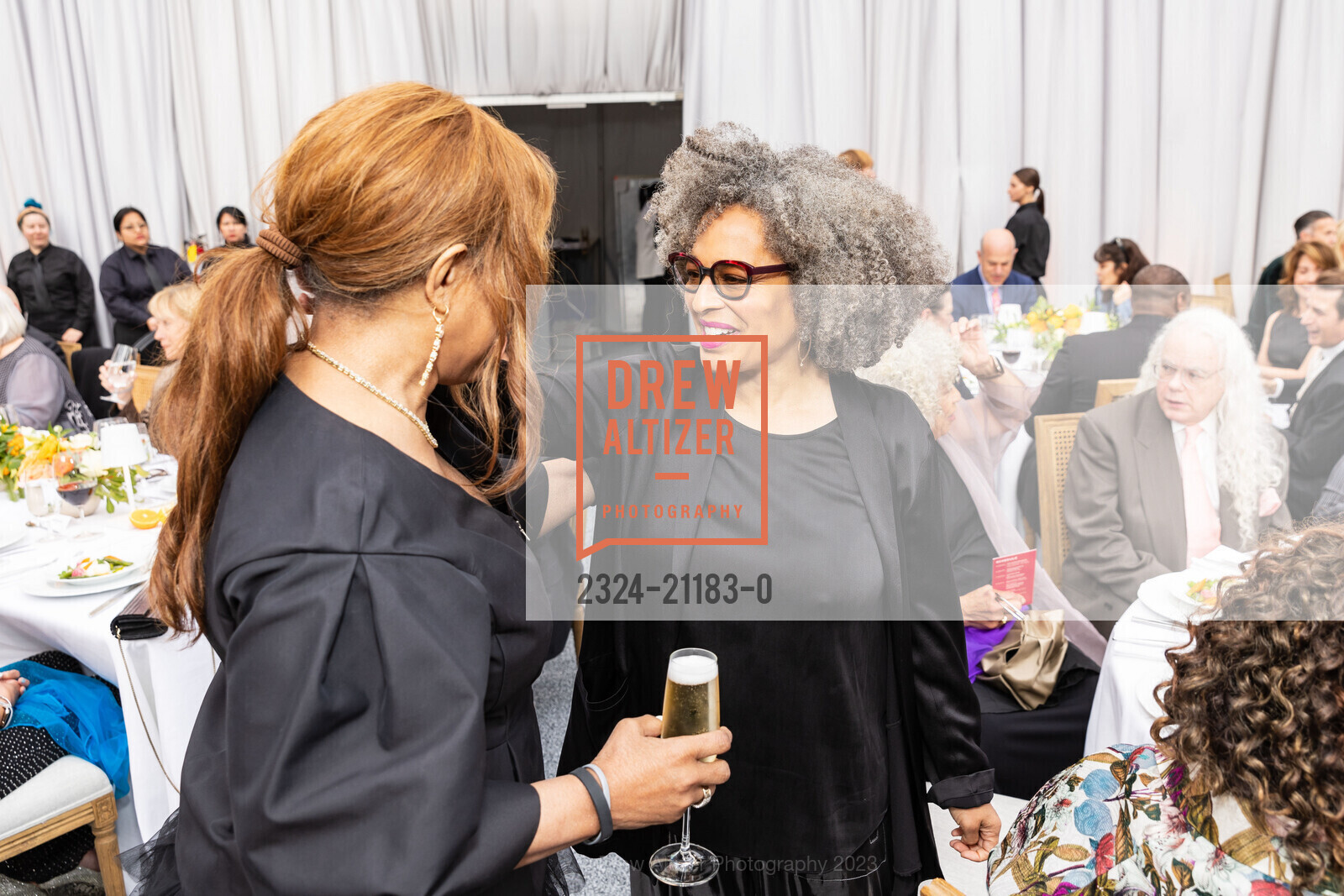 Denise Young, Gina Dent, SFJAZZ Gala 2023 Honoring Randall Kline, SFJAZZ @ 201 Franklin St, SF, CA 94102 US. SFJAZZ @ 201 Franklin St, SF, CA 94102 US, May 4th, 2023, Photo #2324-21183-0 Denise Young, Gina Dent, Photo #2324-21183-0
