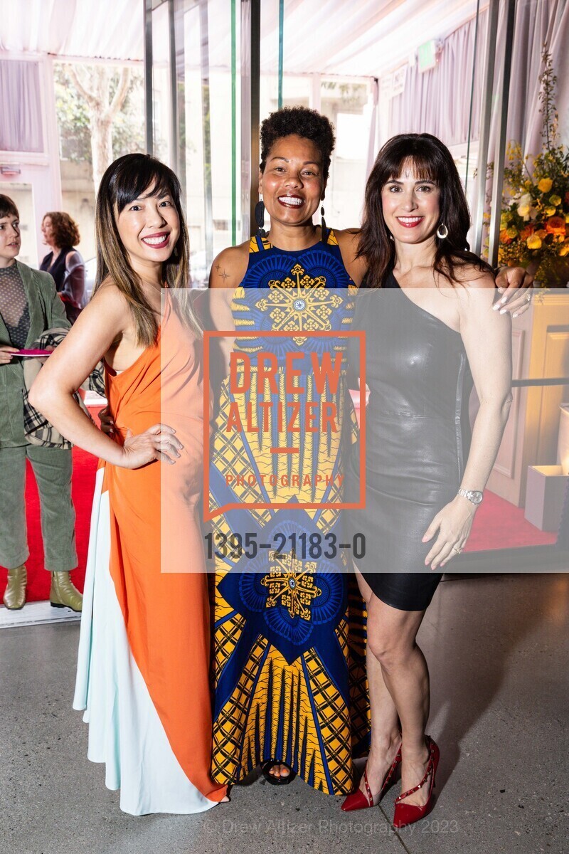 Sevia Hui, Michelle Hudson, Brittany Korey, SFJAZZ Gala 2023 Honoring Randall Kline, SFJAZZ @ 201 Franklin St, SF, CA 94102 US. SFJAZZ @ 201 Franklin St, SF, CA 94102 US, May 4th, 2023, Photo #1395-21183-0 Sevia Hui, Michelle Hudson, Brittany Korey, Photo #1395-21183-0