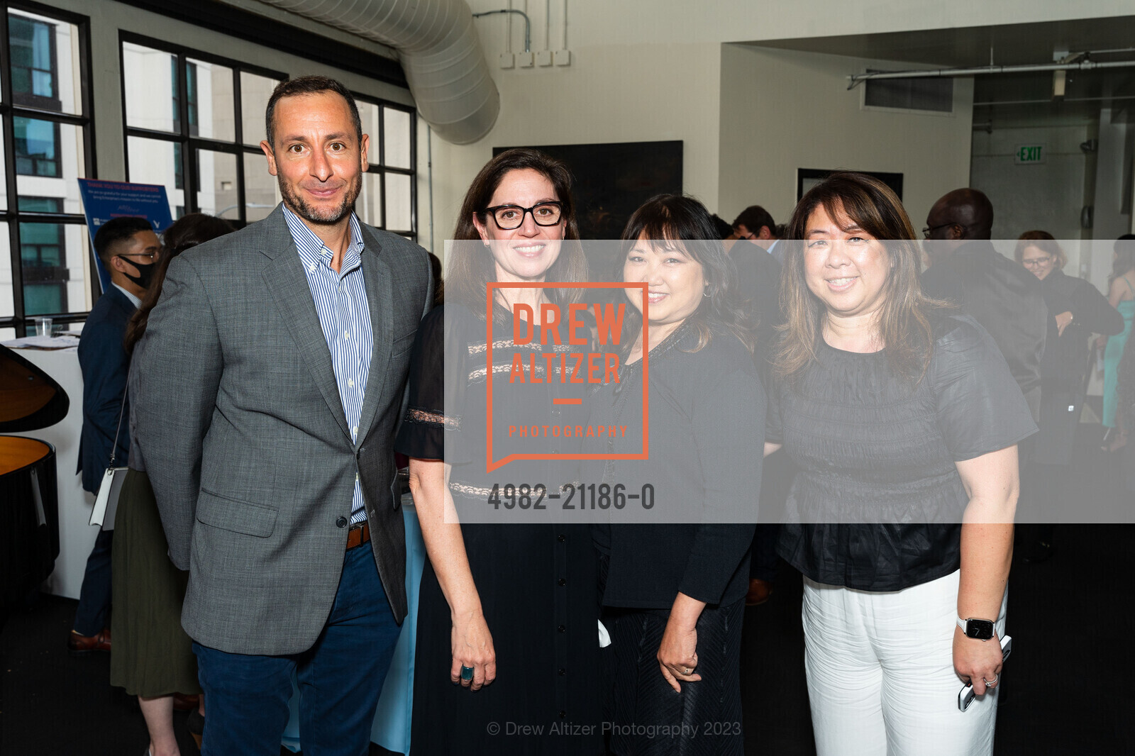 Drew Payne, Ninive Calegari, Lisa Fung, Tricia Wong, Enterprise for Youth Heroes at Work 2023, Terra Gallery & Event Venue @ 511 Harrison St, SF, CA 94105 US. Terra Gallery & Event Venue @ 511 Harrison St, SF, CA 94105 US, May 4th, 2023, Photo #4982-21186-0 Drew Payne, Ninive Calegari, Lisa Fung, Tricia Wong, Photo #4982-21186-0