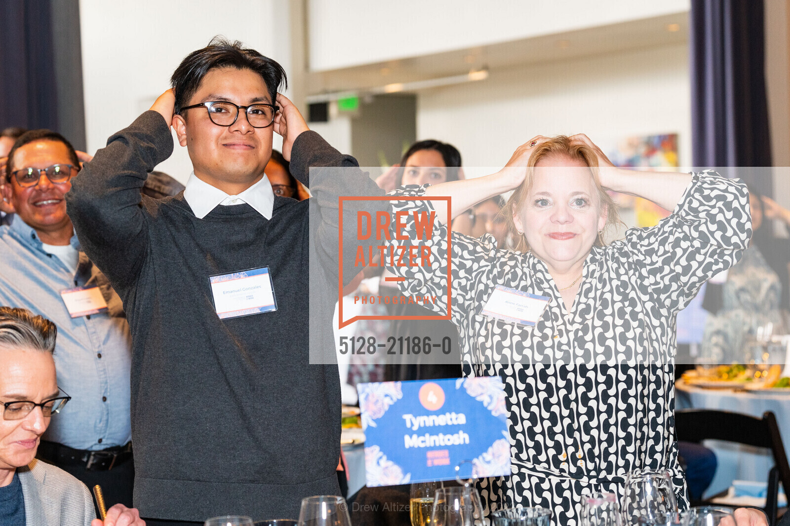 Emanuel Gonzales, Anne Farrah, Enterprise for Youth Heroes at Work 2023, Terra Gallery & Event Venue @ 511 Harrison St, SF, CA 94105 US. Terra Gallery & Event Venue @ 511 Harrison St, SF, CA 94105 US, May 4th, 2023, Photo #5128-21186-0 Emanuel Gonzales, Anne Farrah, Photo #5128-21186-0
