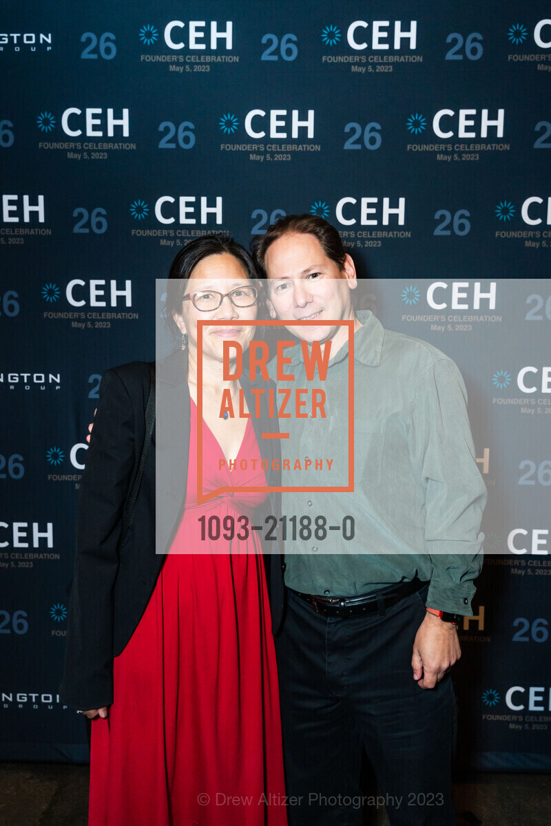 Sue Chiang, Paul Paz Y Miño, Center for Environmental Health's 2023 Gala, The Pearl @ 601 19th St, SF, CA 94107 US. The Pearl @ 601 19th St, SF, CA 94107 US, May 5th, 2023, Photo #1093-21188-0 Sue Chiang, Paul Paz Y Miño, Photo #1093-21188-0