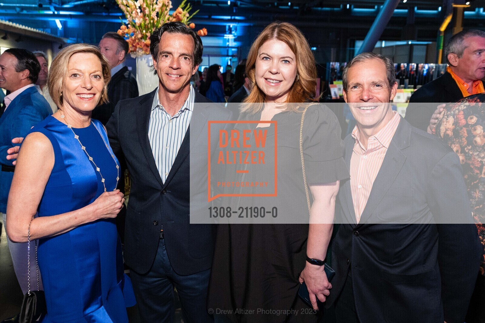 Julie Flynn, James Schurz, Jackie Murphy, Greg Flynn, Party at the Piers, Exploratorium @ Pier 15, SF, CA 94111 US. Exploratorium @ Pier 15, SF, CA 94111 US, May 5th, 2023, Photo #1308-21190-0 Julie Flynn, James Schurz, Jackie Murphy, Greg Flynn, Photo #1308-21190-0