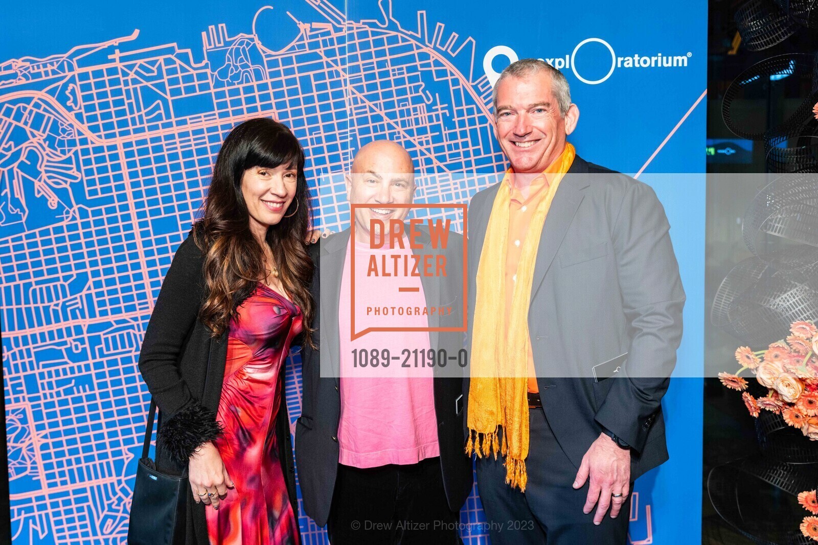 Caroline Miros, Vince Ricci, Robert Miros, Party at the Piers, Exploratorium @ Pier 15, SF, CA 94111 US. Exploratorium @ Pier 15, SF, CA 94111 US, May 5th, 2023, Photo #1089-21190-0 Caroline Miros, Vince Ricci, Robert Miros, Photo #1089-21190-0