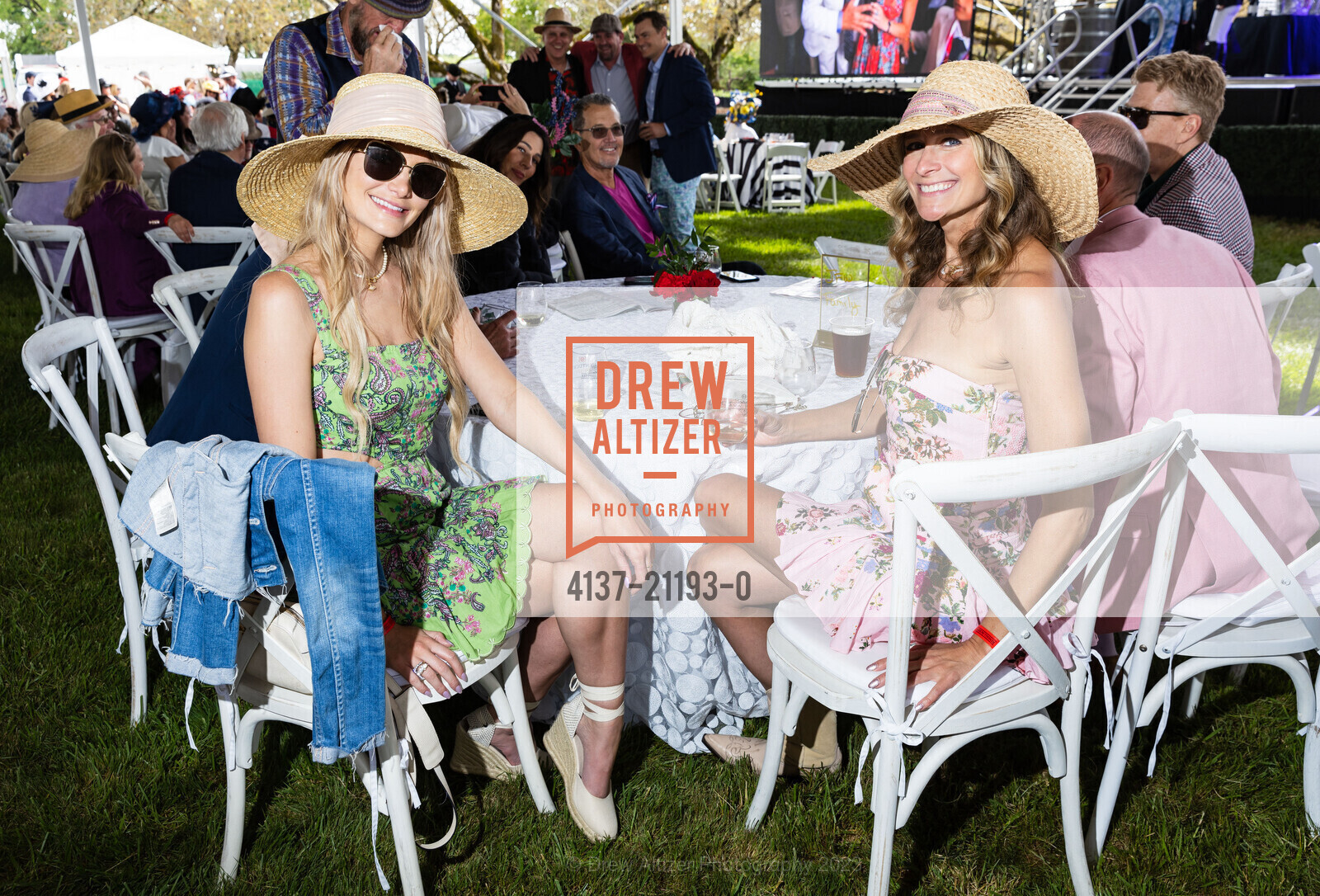 Molly Owen, Heather Emmett, Kentucky Derby Watch Party 2023, Kendall-Jackson Wine Estate & Gardens @ 5007 Fulton Rd, Santa Rosa, CA 95403 US. Kendall-Jackson Wine Estate & Gardens @ 5007 Fulton Rd, Santa Rosa, CA 95403 US, May 6th, 2023, Photo #4137-21193-0 Molly Owen, Heather Emmett, Photo #4137-21193-0