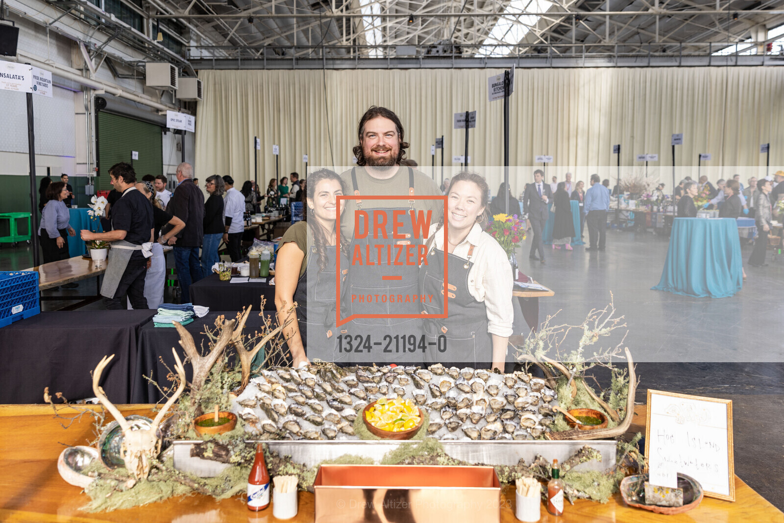 Marico Wilkinson, Ryan Slater, Melinda Borello, Great Chefs & Wineries 2023, The Craneway Pavilion @ 1414 Harbour Way S, Richmond, CA 94804 US. The Craneway Pavilion @ 1414 Harbour Way S, Richmond, CA 94804 US, May 6th, 2023, Photo #1324-21194-0 Marico Wilkinson, Ryan Slater, Melinda Borello, Photo #1324-21194-0