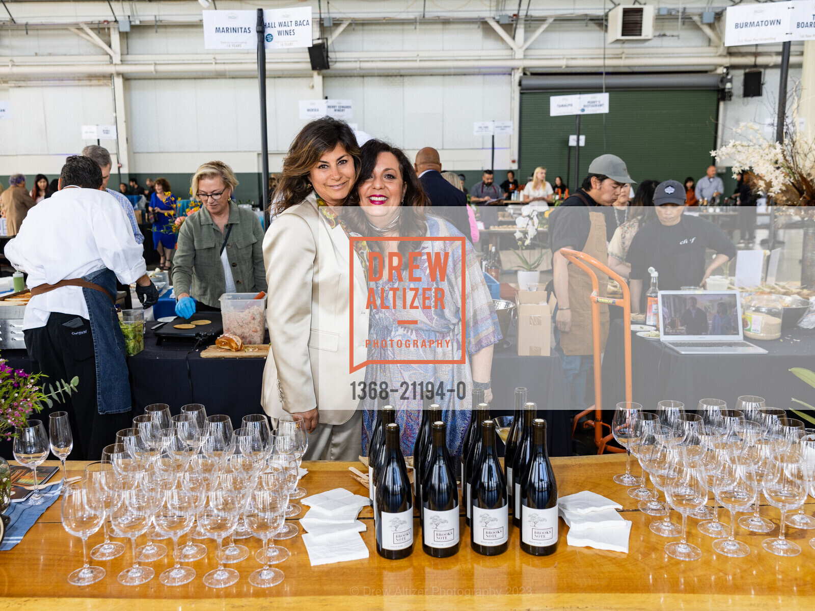 Nancy Romano, Vicki Mayes, Great Chefs & Wineries 2023, The Craneway Pavilion @ 1414 Harbour Way S, Richmond, CA 94804 US. The Craneway Pavilion @ 1414 Harbour Way S, Richmond, CA 94804 US, May 6th, 2023, Photo #1368-21194-0 Nancy Romano, Vicki Mayes, Photo #1368-21194-0