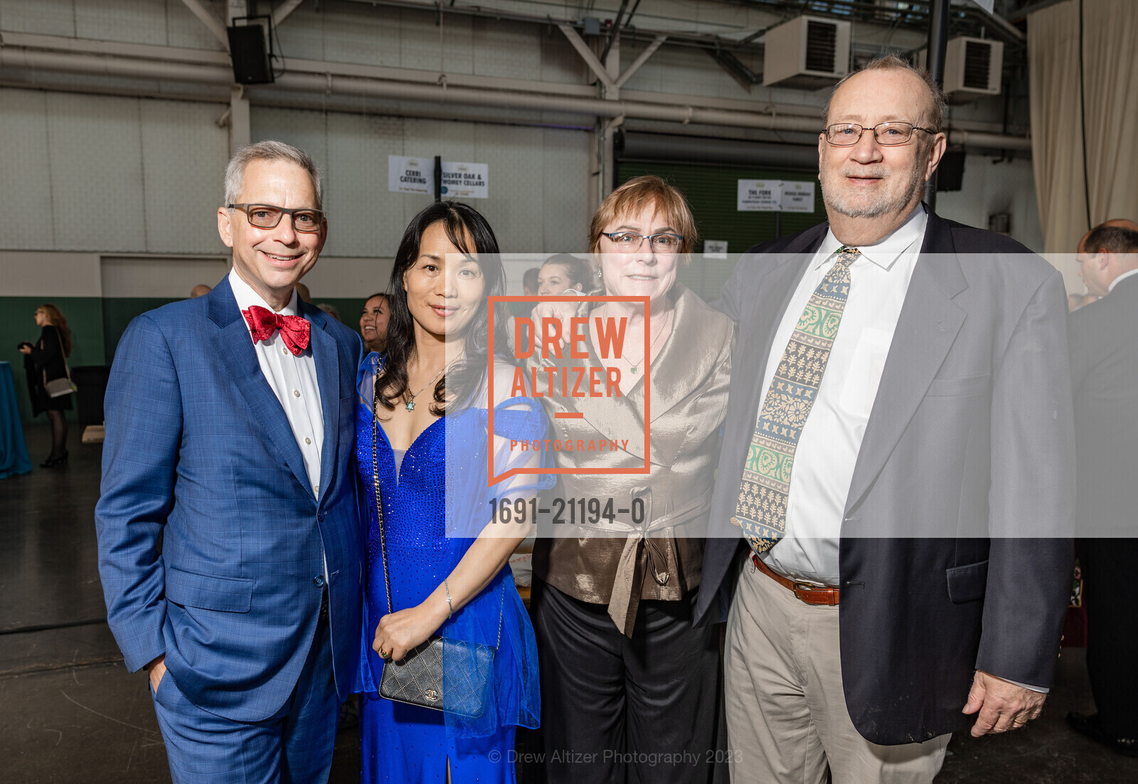 Bruce Gribens, Jing Yu, Deirdre Donahue, Jamie Dahlberg, Great Chefs & Wineries 2023, The Craneway Pavilion @ 1414 Harbour Way S, Richmond, CA 94804 US. The Craneway Pavilion @ 1414 Harbour Way S, Richmond, CA 94804 US, May 6th, 2023, Photo #1691-21194-0 Bruce Gribens, Jing Yu, Deirdre Donahue, Jamie Dahlberg, Photo #1691-21194-0