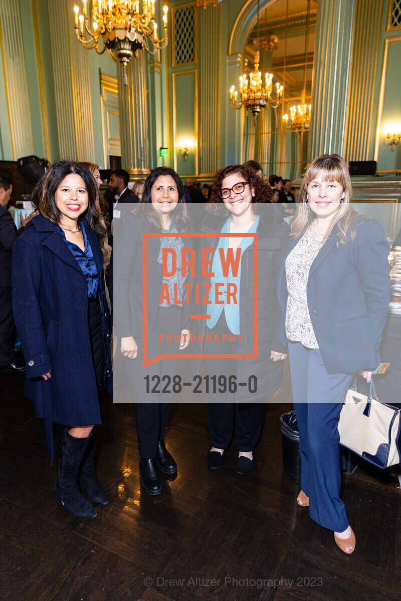 Erica Trejo, Rashini Pillay, Leila Arneric, Christina Pels-Martinez, Opening Party for SFCC Small Business Week 2023, San Francisco War Memorial & Performing Arts Center @ 401 Van Ness Ave, SF, CA 94102 US. San Francisco War Memorial & Performing Arts Center @ 401 Van Ness Ave, SF, CA 94102 US, May 8th, 2023, Photo #1228-21196-0 Erica Trejo, Rashini Pillay, Leila Arneric, Christina Pels-Martinez, Photo #1228-21196-0