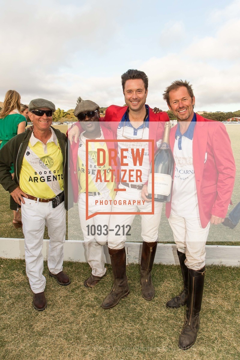 Rob Darakhshan, Akin Sotomi, Noah Lewis, Karl Hasz, Gucci & Vogue Dinner, Cerro Pampa Polo Club. Cerro Pampa Polo Club, July 25th, 2015, Photo #1093-212 Rob Darakhshan, Akin Sotomi, Noah Lewis, Karl Hasz, Photo #1093-212