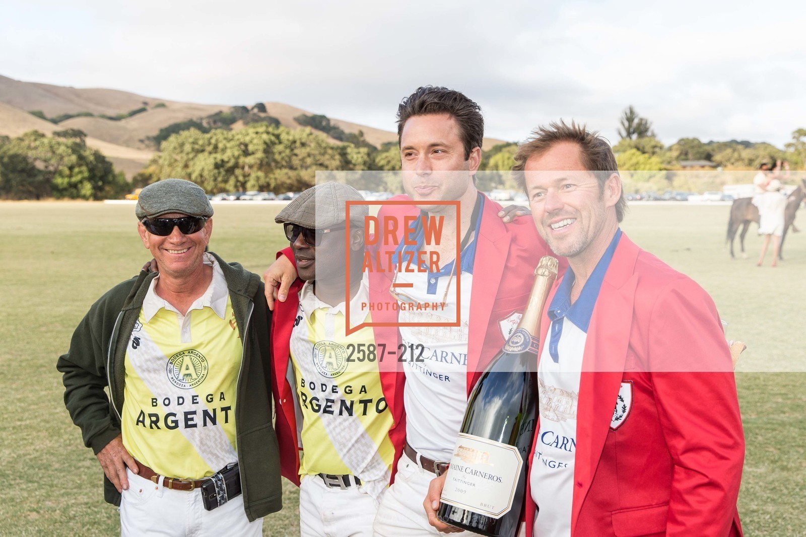 Rob Darakhshan, Akin Sotomi, Noah Lewis, Karl Hasz, Gucci & Vogue Dinner, Cerro Pampa Polo Club. Cerro Pampa Polo Club, Photo #2587-212 Rob Darakhshan, Akin Sotomi, Noah Lewis, Karl Hasz, Photo #2587-212