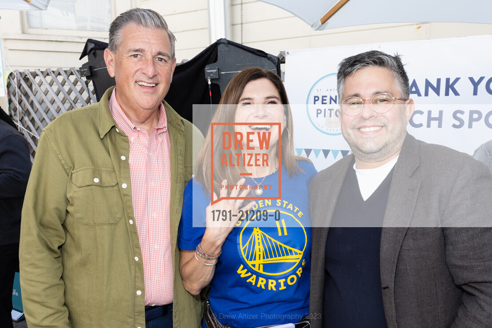 Stephen Revtria, Gina Nibbi, Matthew Goudeaiu, St. Anthony's 45th Annual Penny Pitch 2023, 622 Green St, SF, CA 94133 US. 622 Green St, SF, CA 94133 US, May 12th, 2023, Photo #1791-21209-0 Stephen Revtria, Gina Nibbi, Matthew Goudeaiu, Photo #1791-21209-0