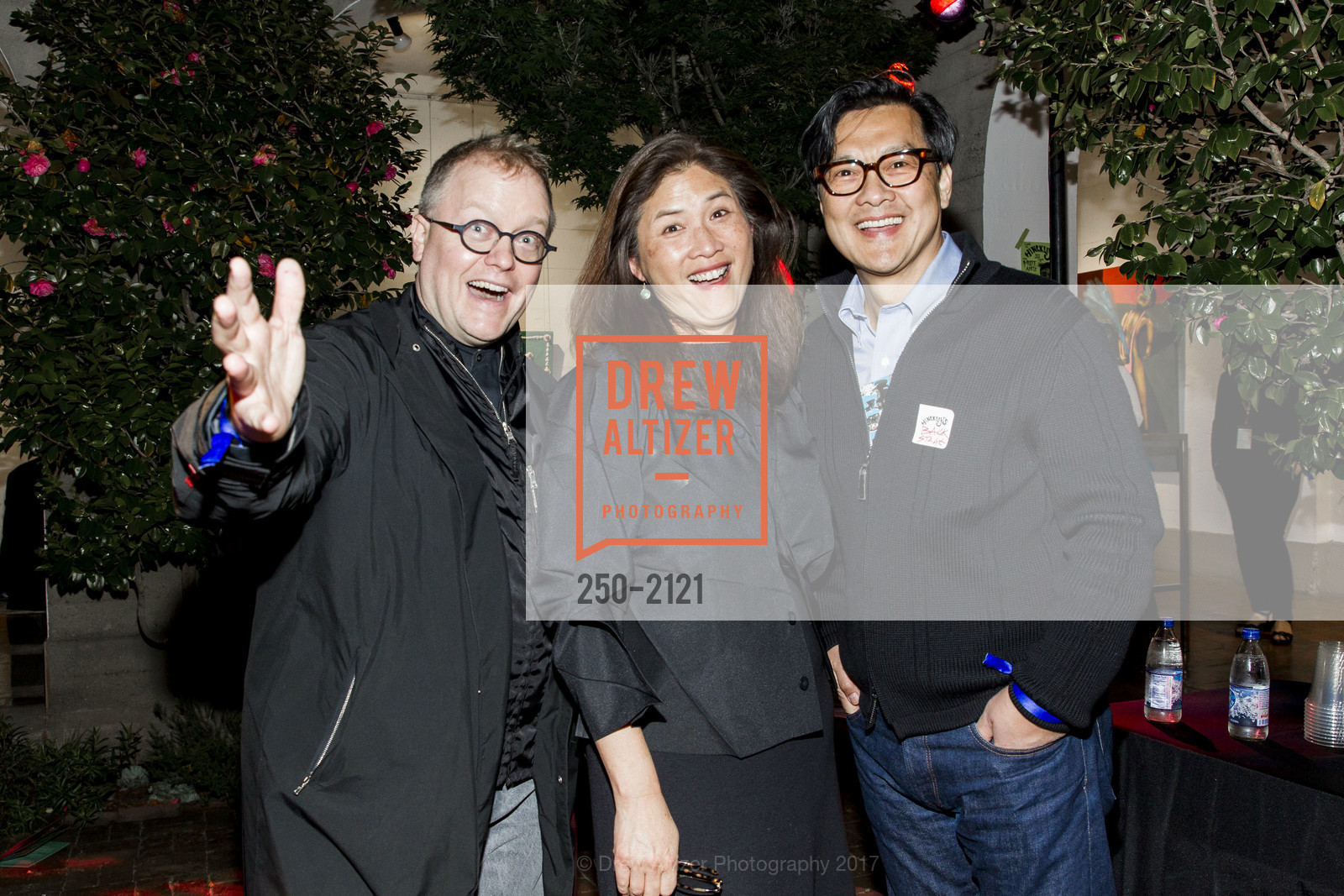 Eric Coyne, Gail Tran Strine, Koonshing Wong, San Francisco Art Institute 2017 Gala: The Original Disruptor, San Francisco Art Institute. 800 Chestnut Street San Francisco, CA 94133, April 29th, 2017, Photo #250-2121 Eric Coyne, Gail Tran Strine, Koonshing Wong, Photo #250-2121