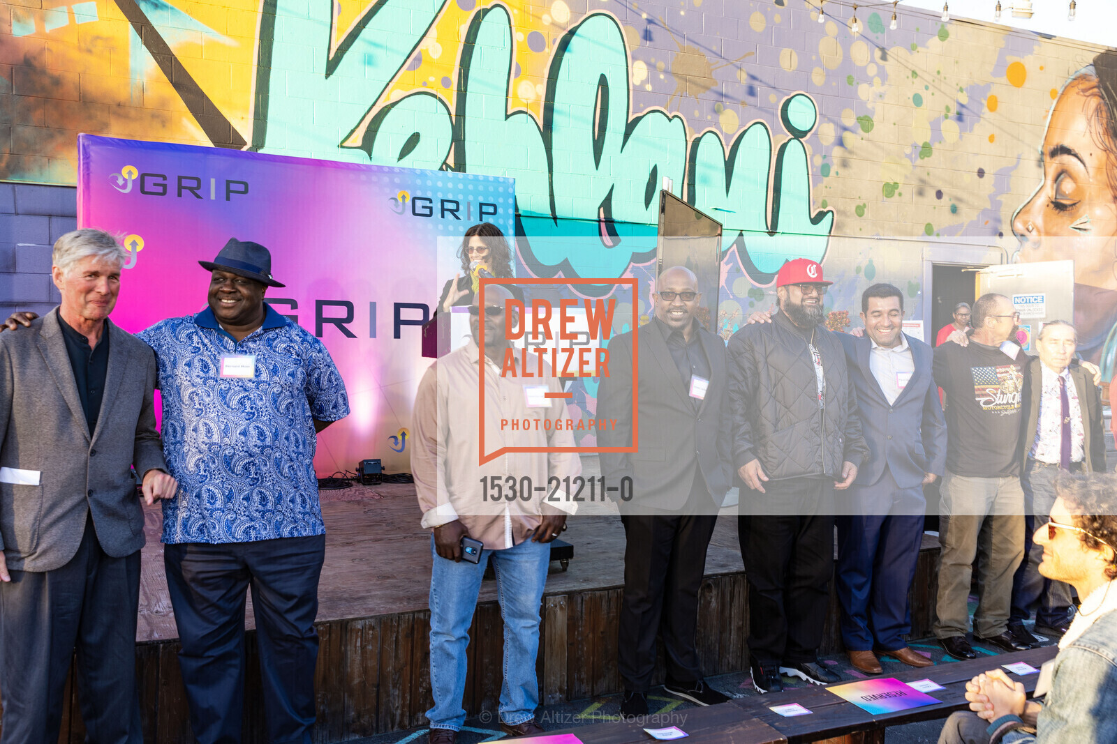 Jacquez Verduin, Bernard Moss, GRIP 10 Year Anniversary : Coming Home and Celebrating Freedom, 7th West @ 1255 7th St, Oakland, CA 94607 US. 7th West @ 1255 7th St, Oakland, CA 94607 US, Photo #1530-21211-0 Jacquez Verduin, Bernard Moss, Photo #1530-21211-0