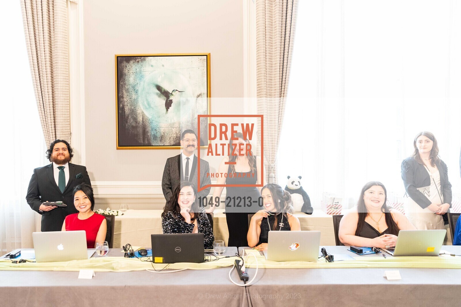 Jodane Solorzano, Zaya Sukhbaatar, Alonzo Ruiz, Michelle Topete, Kellen Sarver, Jacqueline Tabas, Chloe Noonan, Raphael House Gala 2023, The Palace Hotel, a Luxury Collection Hotel @ 2 New Montgomery St, SF, CA 94105 US. The Palace Hotel, a Luxury Collection Hotel @ 2 New Montgomery St, SF, CA 94105 US, May 13th, 2023, Photo #1049-21213-0 Jodane Solorzano, Zaya Sukhbaatar, Alonzo Ruiz, Michelle Topete, Kellen Sarver, Jacqueline Tabas, Chloe Noonan, Photo #1049-21213-0