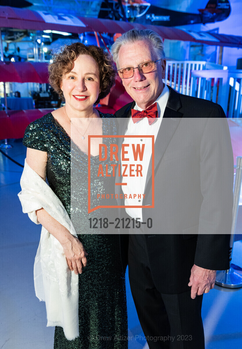 Jane Weston, Jan Horn, TheatreWorks’ A Muse Ball, Hiller Aviation Museum @ 601 Skyway Rd, San Carlos, CA 94070 US. Hiller Aviation Museum @ 601 Skyway Rd, San Carlos, CA 94070 US, May 13th, 2023, Photo #1218-21215-0 Jane Weston, Jan Horn, Photo #1218-21215-0
