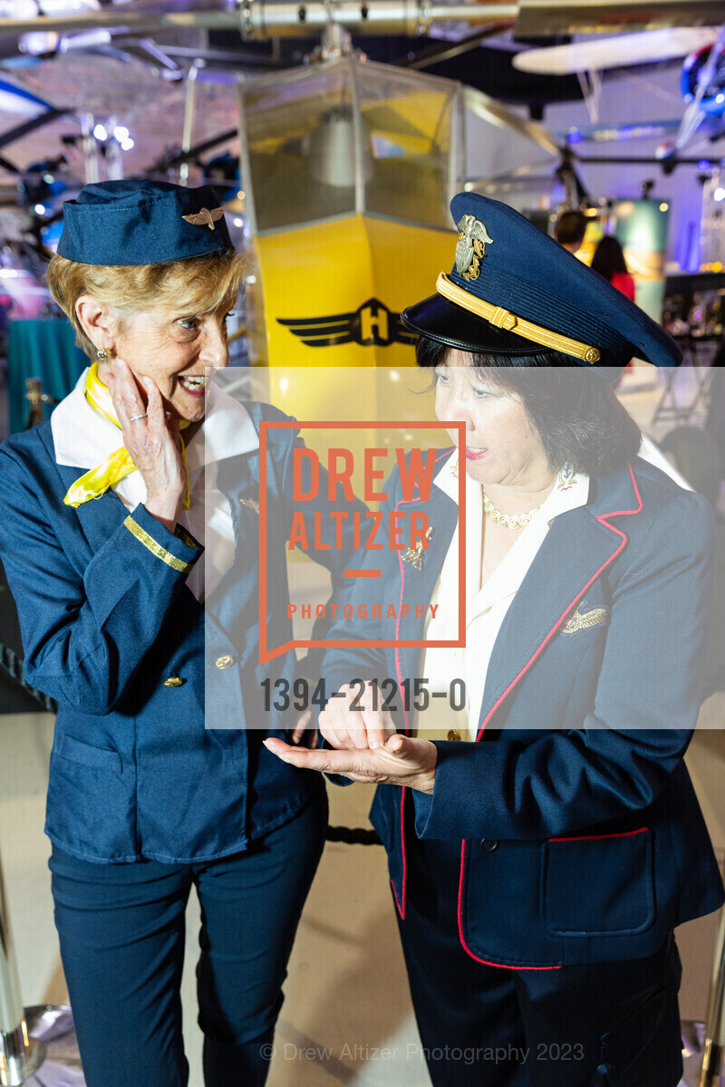 Paula Jacobs, Debbie Chinn, TheatreWorks’ A Muse Ball, Hiller Aviation Museum @ 601 Skyway Rd, San Carlos, CA 94070 US. Hiller Aviation Museum @ 601 Skyway Rd, San Carlos, CA 94070 US, May 13th, 2023, Photo #1394-21215-0 Paula Jacobs, Debbie Chinn, Photo #1394-21215-0