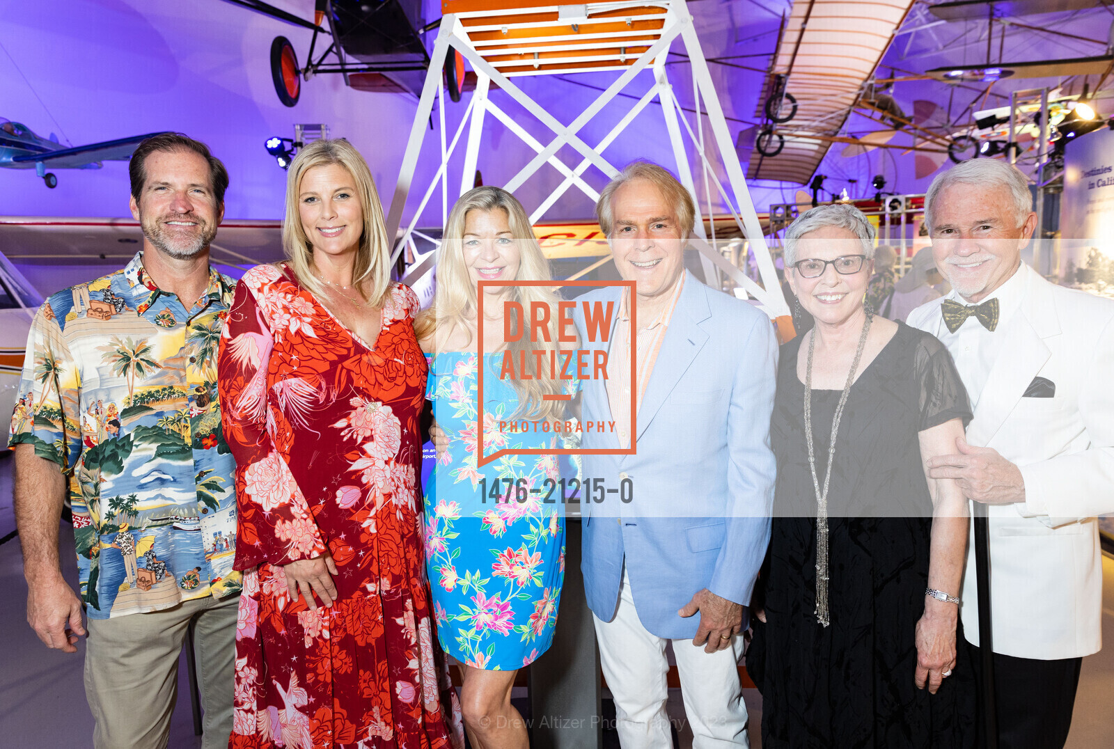Scott Riley, Tanya Riley, Sherri Mills, Tim Mills, Ann Hambly, Larry Hambly, TheatreWorks’ A Muse Ball, Hiller Aviation Museum @ 601 Skyway Rd, San Carlos, CA 94070 US. Hiller Aviation Museum @ 601 Skyway Rd, San Carlos, CA 94070 US, May 13th, 2023, Photo #1476-21215-0 Scott Riley, Tanya Riley, Sherri Mills, Tim Mills, Ann Hambly, Larry Hambly, Photo #1476-21215-0