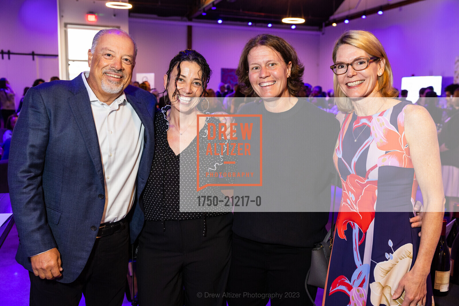Keith Shultz, Svetlana Lesova, Betsy Abel, Karen May, First Place For Youth 25th Anniversary, BLOC15 Event Venue @ 252 2nd St, Oakland, CA 94607 US. BLOC15 Event Venue @ 252 2nd St, Oakland, CA 94607 US, May 17th, 2023, Photo #1750-21217-0 Keith Shultz, Svetlana Lesova, Betsy Abel, Karen May, Photo #1750-21217-0