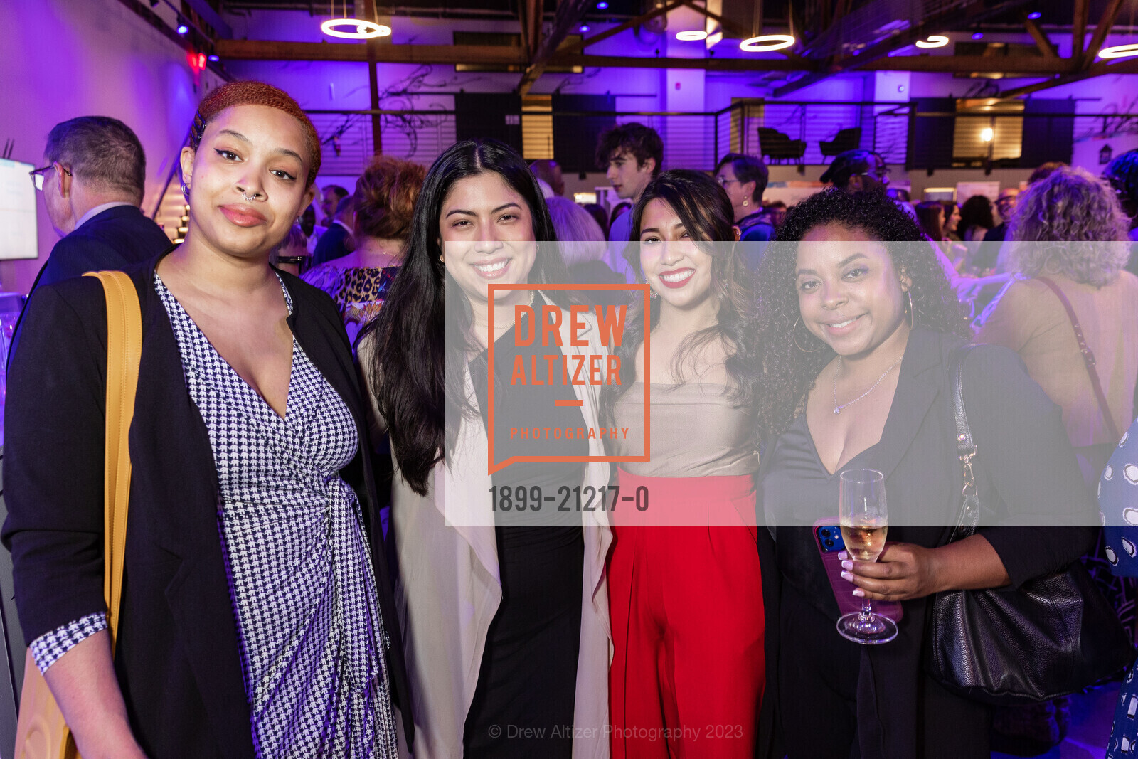 Alexis Logan, Elizabeth Espinoza, Cathia Lan, Ebony Porter, First Place For Youth 25th Anniversary, BLOC15 Event Venue @ 252 2nd St, Oakland, CA 94607 US. BLOC15 Event Venue @ 252 2nd St, Oakland, CA 94607 US, May 17th, 2023, Photo #1899-21217-0 Alexis Logan, Elizabeth Espinoza, Cathia Lan, Ebony Porter, Photo #1899-21217-0
