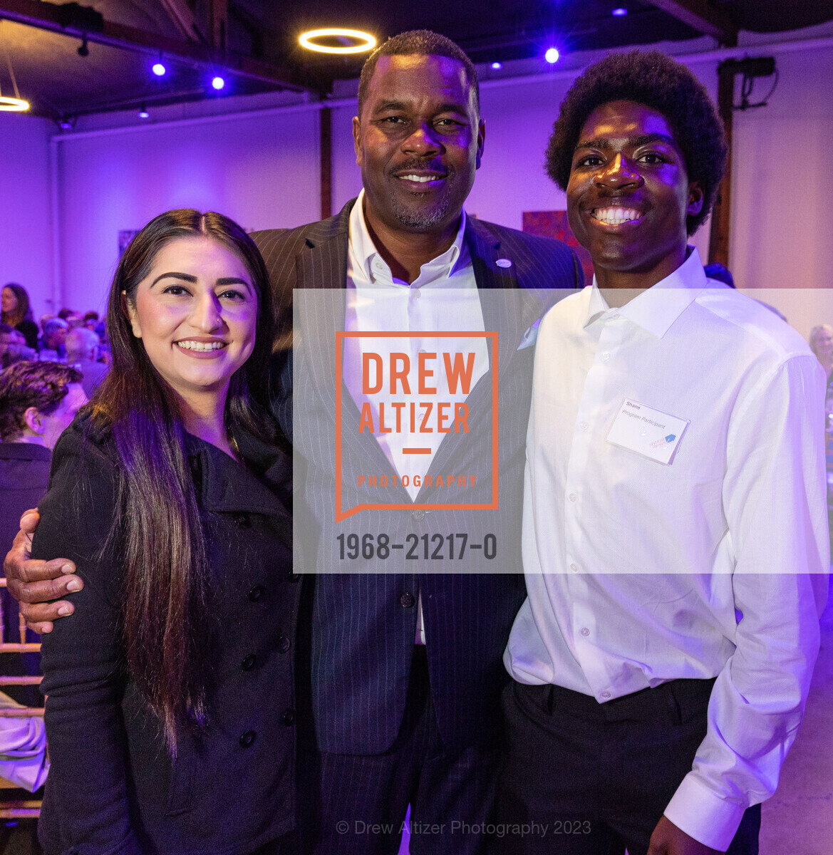Stephanie Del Toro, Thomas Lee, Shane Jefferson, First Place For Youth 25th Anniversary, BLOC15 Event Venue @ 252 2nd St, Oakland, CA 94607 US. BLOC15 Event Venue @ 252 2nd St, Oakland, CA 94607 US, May 17th, 2023, Photo #1968-21217-0 Stephanie Del Toro, Thomas Lee, Shane Jefferson, Photo #1968-21217-0