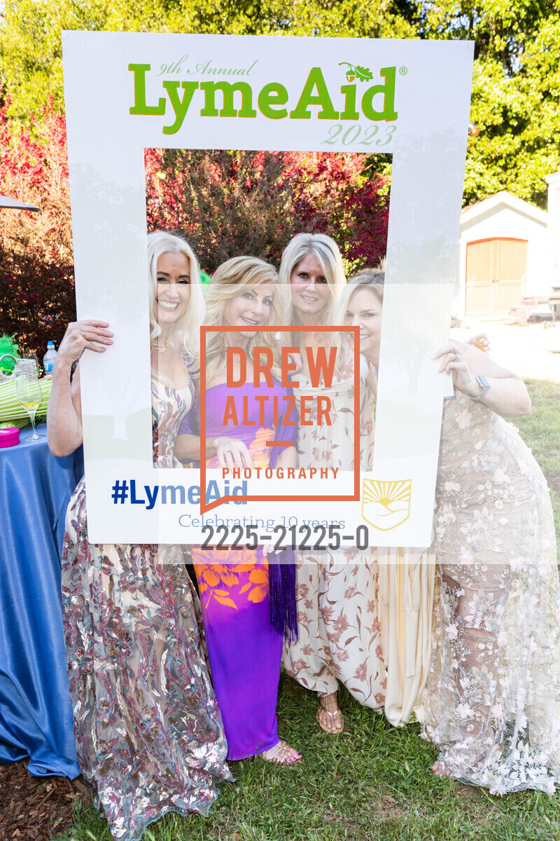 Tammy Taussig, Janet Graham, Peggy White, Mindy Adams, LymeAid Benefitting The Bay Area Lyme Foundation 2023, 4780 Alpine Rd, Portola Valley, CA 94028 US. 4780 Alpine Rd, Portola Valley, CA 94028 US, May 20th, 2023, Photo #2225-21225-0 Tammy Taussig, Janet Graham, Peggy White, Mindy Adams, Photo #2225-21225-0