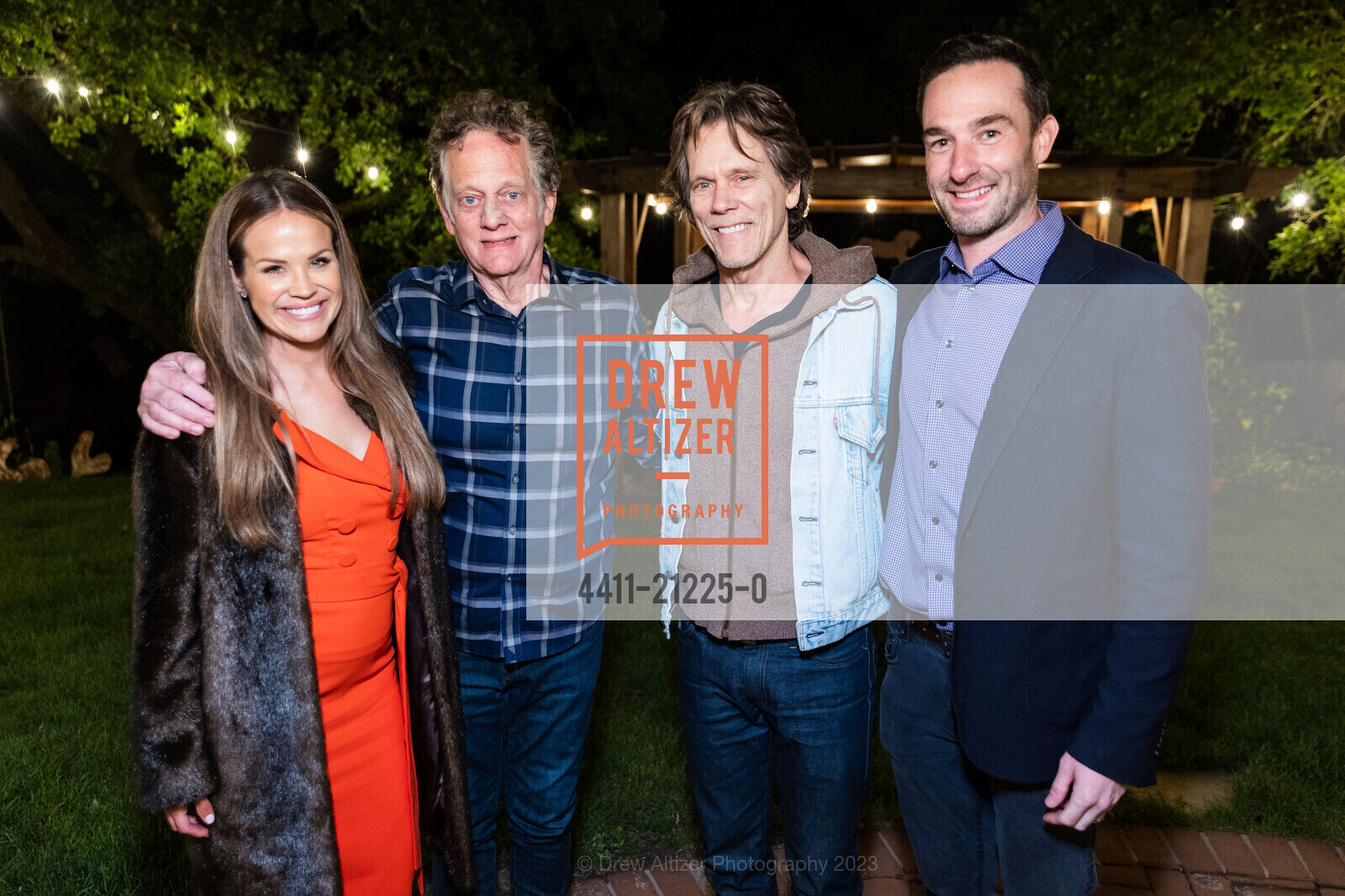 Jessie Castello, Michael Bacon, Kevin Bacon, Justin Castello, LymeAid Benefitting The Bay Area Lyme Foundation 2023, 4780 Alpine Rd, Portola Valley, CA 94028 US. 4780 Alpine Rd, Portola Valley, CA 94028 US, May 20th, 2023, Photo #4411-21225-0 Jessie Castello, Michael Bacon, Kevin Bacon, Justin Castello, Photo #4411-21225-0