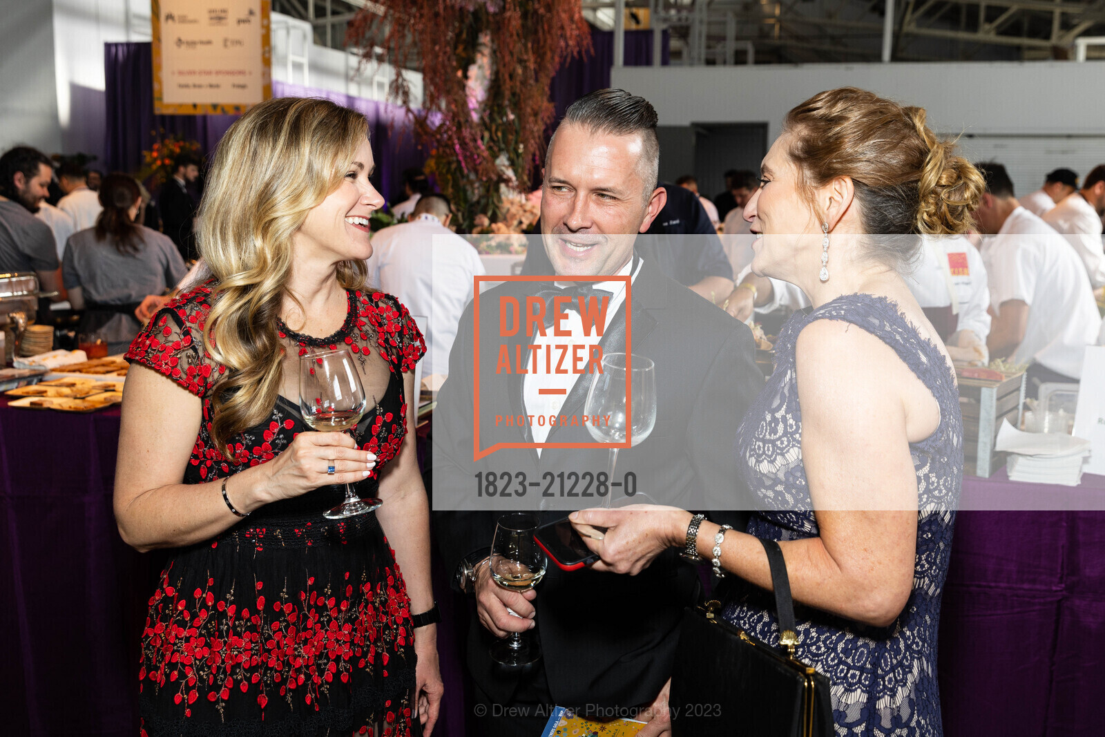 Janelle Harris, Justin Frieders, Jessica Sweedler, Meals on Wheels 35th Annual Star Chefs & Vintner's Gala, Festival Pavilion @ 2 Marina Blvd, SF, CA 94123 US. Festival Pavilion @ 2 Marina Blvd, SF, CA 94123 US, May 21st, 2023, Photo #1823-21228-0 Janelle Harris, Justin Frieders, Jessica Sweedler, Photo #1823-21228-0
