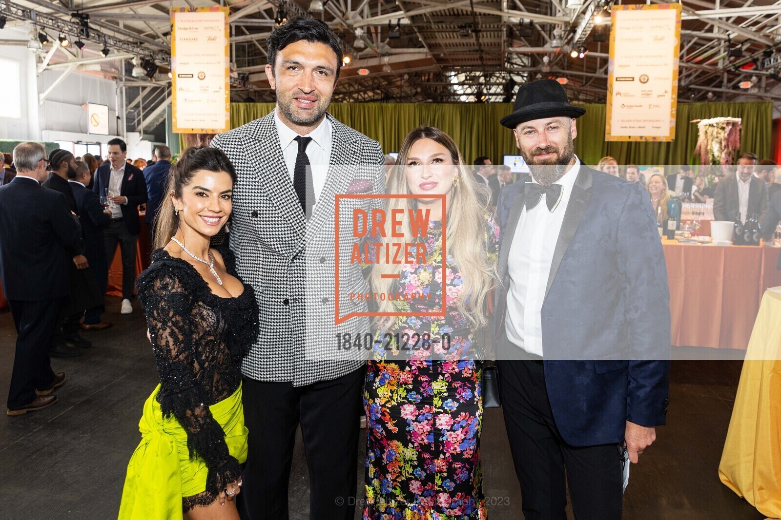 Pantea Grover, Zaza Pachulia, Tika Pachulia, Noah Graham, Meals on Wheels 35th Annual Star Chefs & Vintner's Gala, Festival Pavilion @ 2 Marina Blvd, SF, CA 94123 US. Festival Pavilion @ 2 Marina Blvd, SF, CA 94123 US, May 21st, 2023, Photo #1840-21228-0 Pantea Grover, Zaza Pachulia, Tika Pachulia, Noah Graham, Photo #1840-21228-0