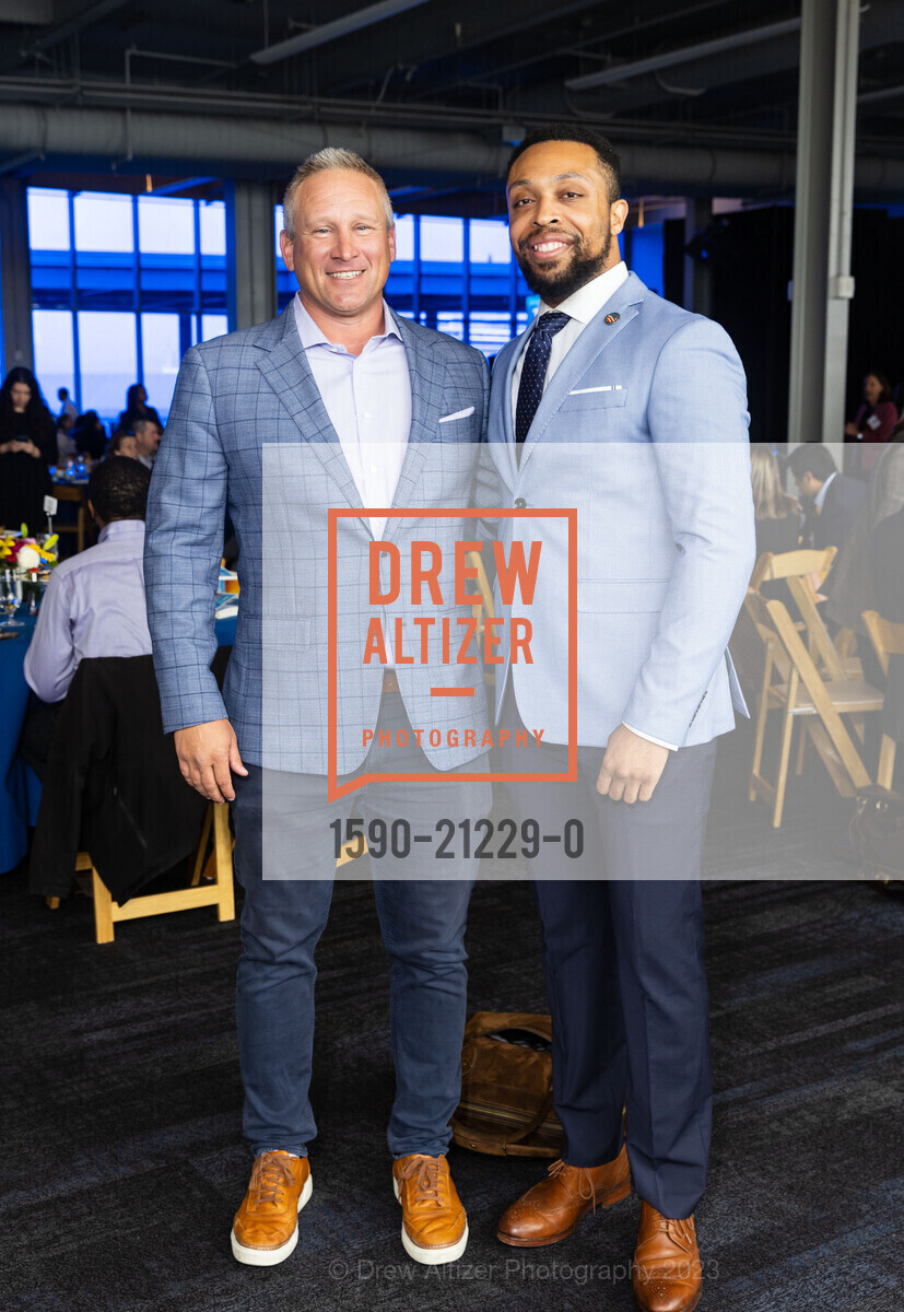 Timothy Burr Jr., Obai Rambo, SFCC's CityBeat Breakfast 2023, Pier 27 Event Venue @ The Embarcadero, SF, CA 94111 US. Pier 27 Event Venue @ The Embarcadero, SF, CA 94111 US, May 23rd, 2023, Photo #1590-21229-0 Timothy Burr Jr., Obai Rambo, Photo #1590-21229-0