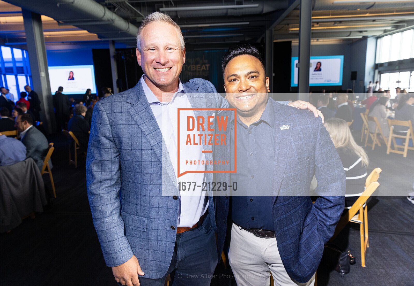 Timothy Burr Jr., Franco Finn, SFCC's CityBeat Breakfast 2023, Pier 27 Event Venue @ The Embarcadero, SF, CA 94111 US. Pier 27 Event Venue @ The Embarcadero, SF, CA 94111 US, May 23rd, 2023, Photo #1677-21229-0 Timothy Burr Jr., Franco Finn, Photo #1677-21229-0